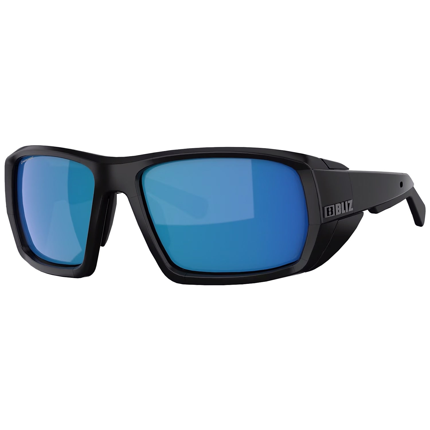 Bliz Peak Nano Optics Photochromic Sunglasses - Matt Black/Brown Blue