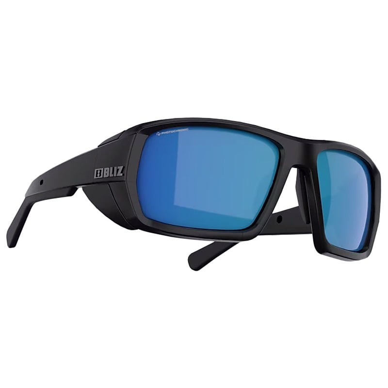 Bliz Peak Nano Optics Photochromic Sunglasses - Matt Black/Brown Blue
