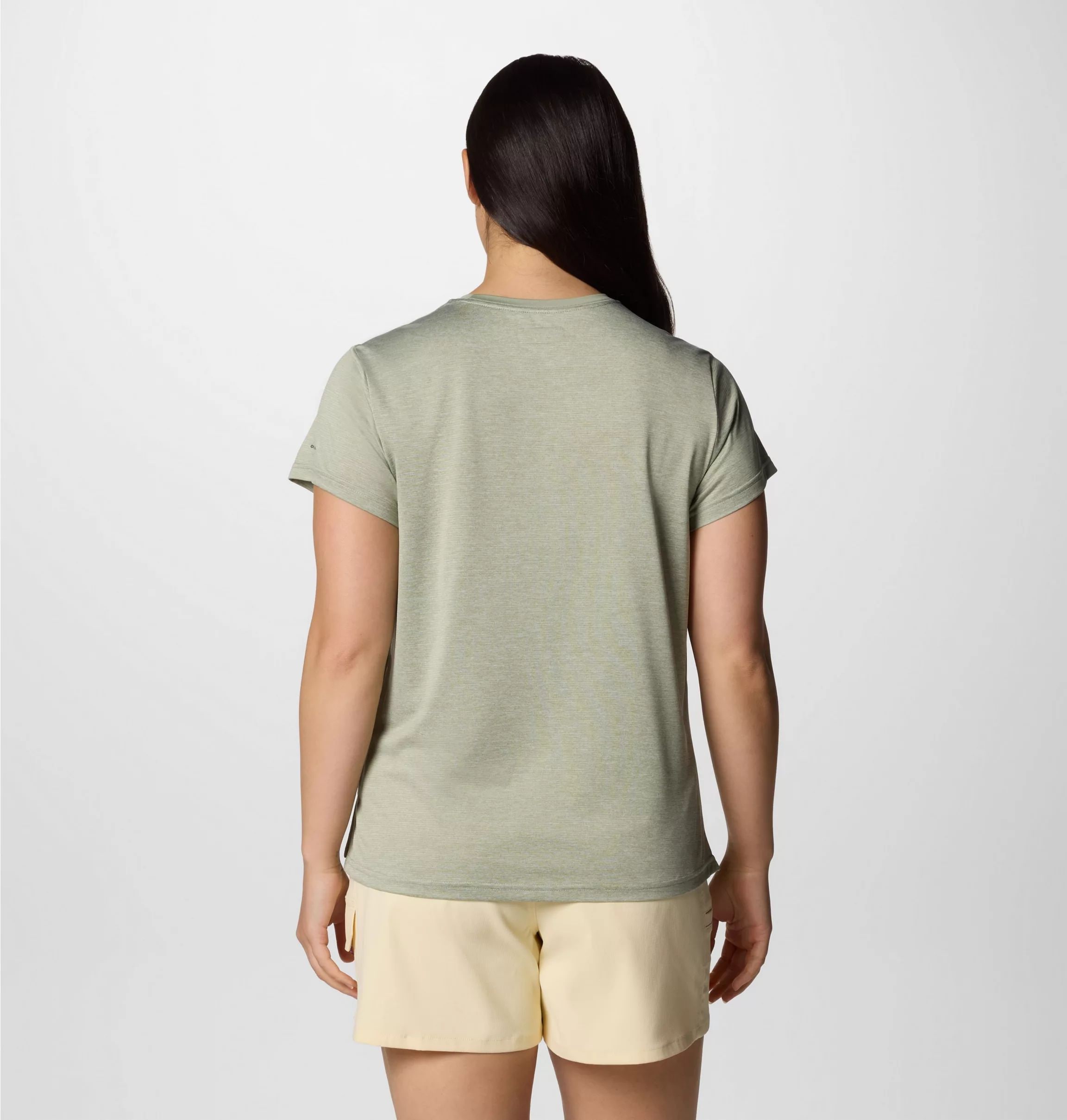 Columbia Bluevista Hill Women's Short Sleeve Crew T-Shirt - Safari Heather