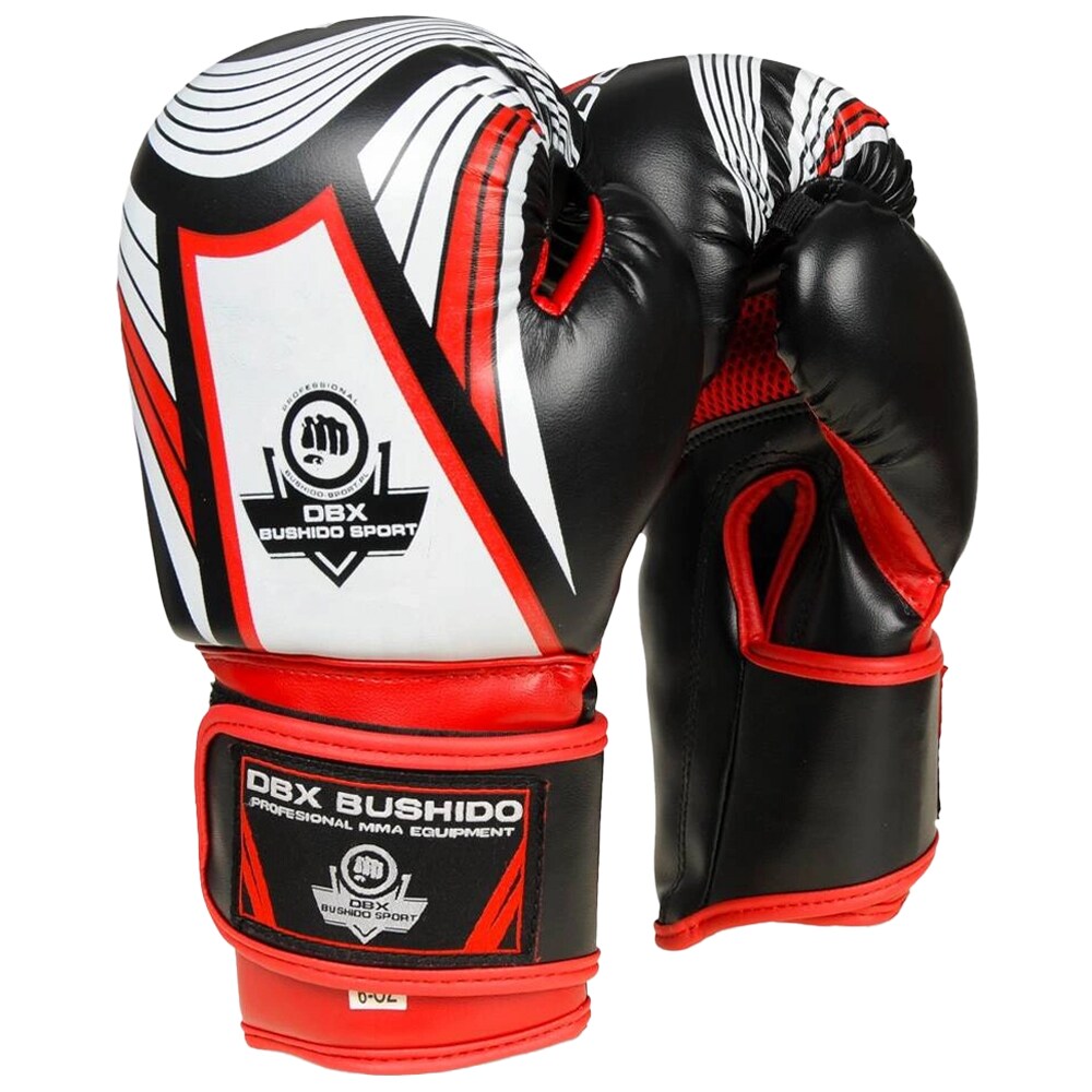 DBX Bushido ARB-407v2 6 oz Children's Boxing Gloves - Black/Red