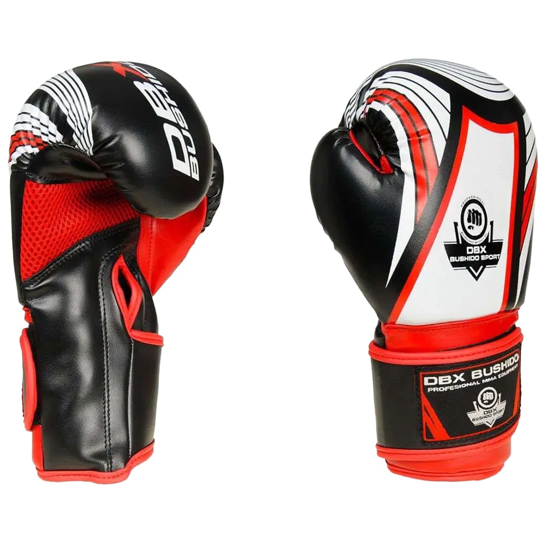 DBX Bushido ARB-407v2 6 oz Children's Boxing Gloves - Black/Red