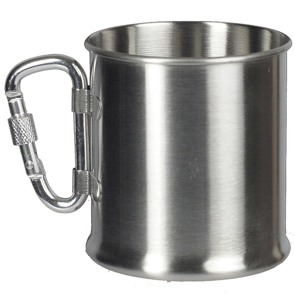 M-Tac Steel Mug with a carabiner 0,25 l