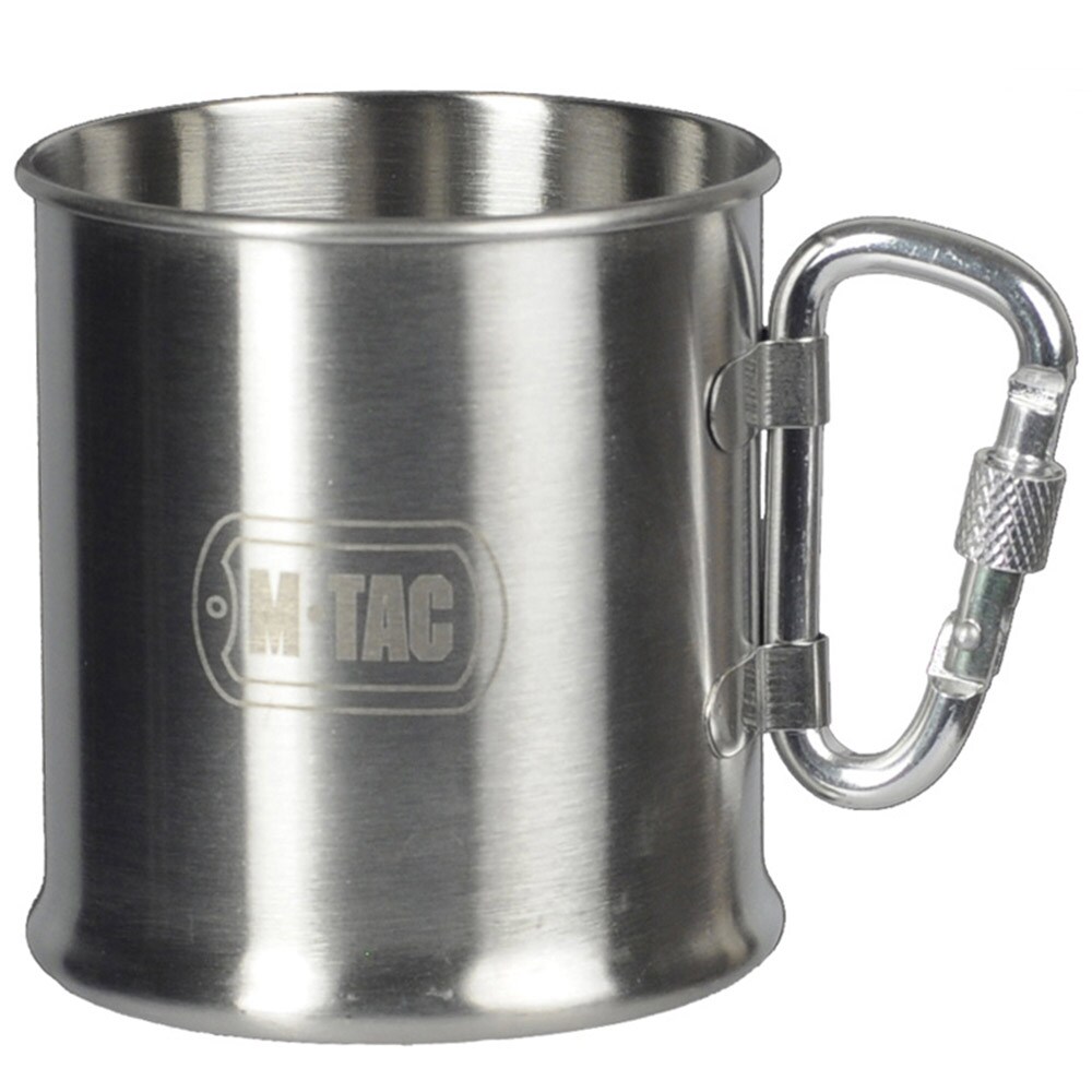 M-Tac Steel Mug with a carabiner 0,25 l