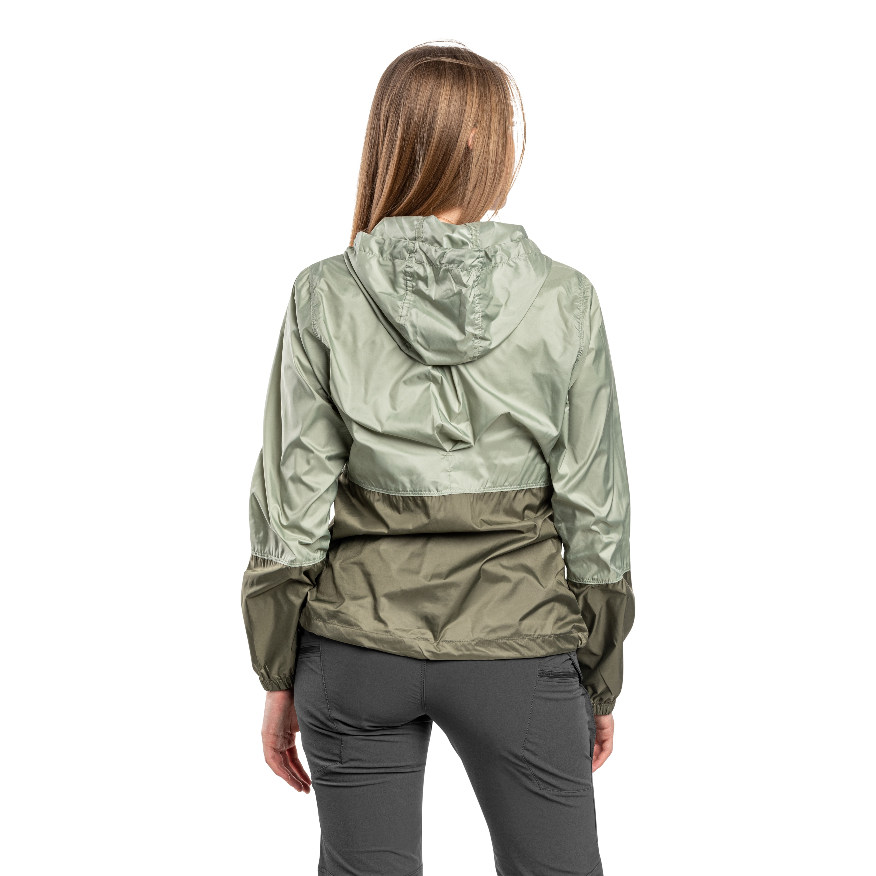 Columbia Flash Forward II Hooded Windbreaker Women's Jacket - Safari/Stone Green