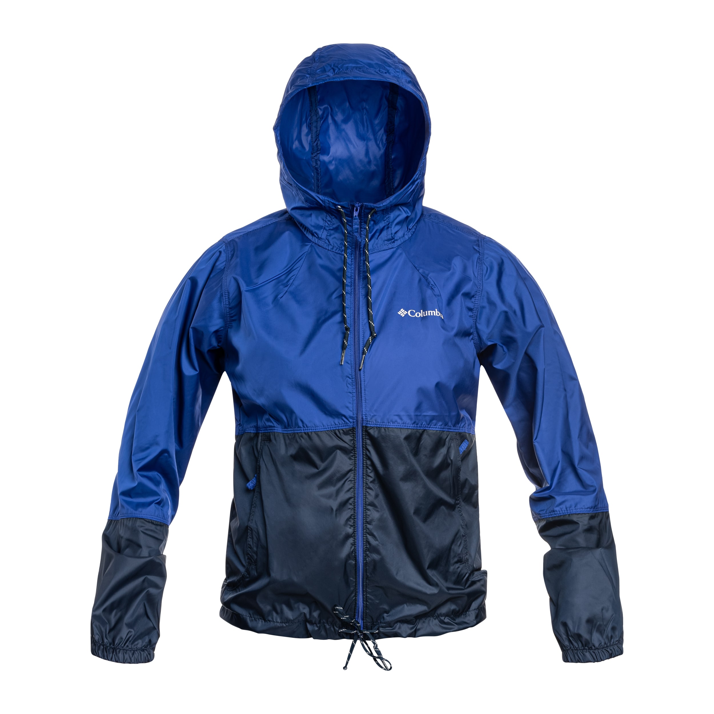 Columbia Flash Forward II Hooded Windbreaker Women's Jacket - Clematis Blue/Collegiate Navy