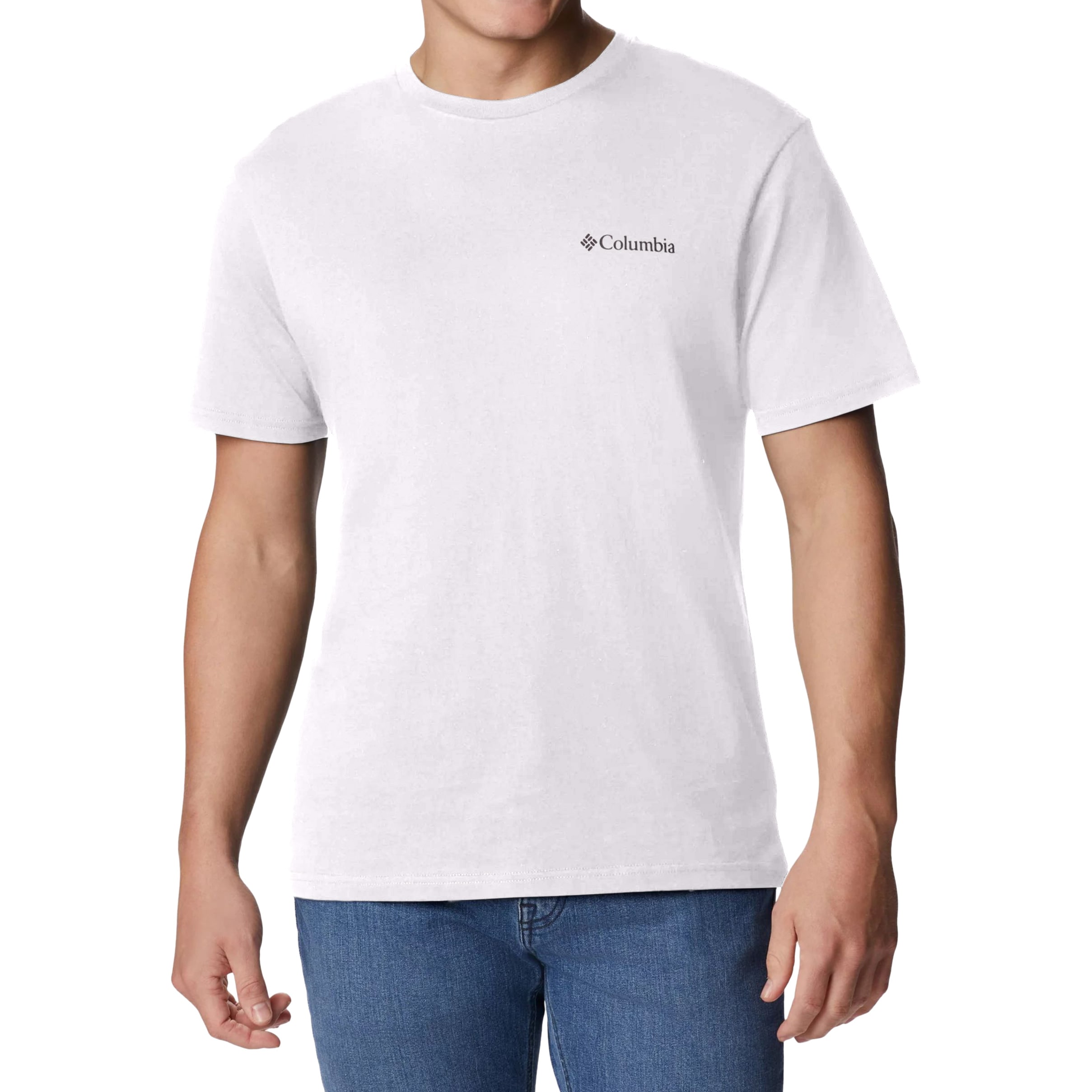 Columbia CSC Basic Logo Branded Graphic T-Shirt - White