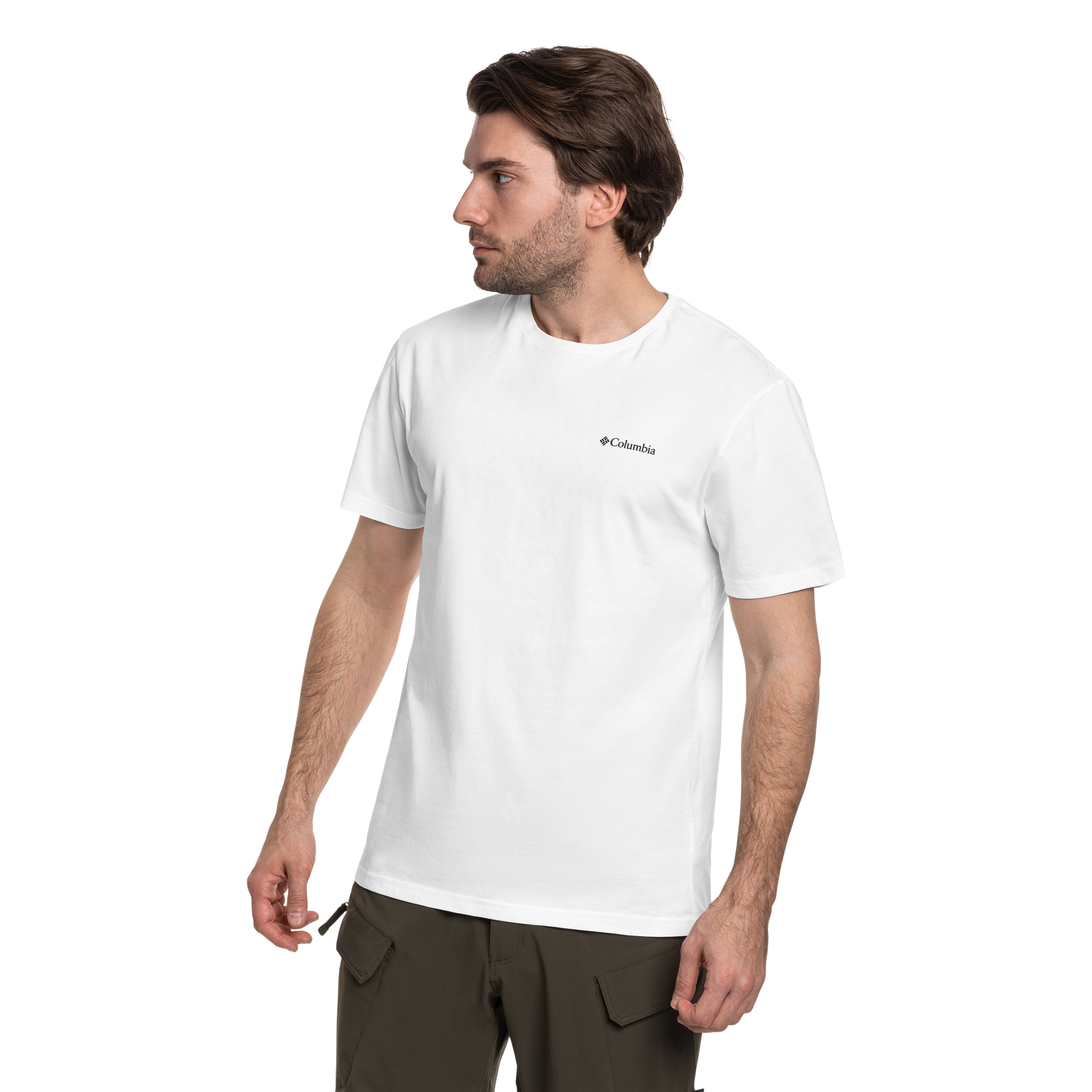 Columbia CSC Basic Logo Branded Graphic T-Shirt - White