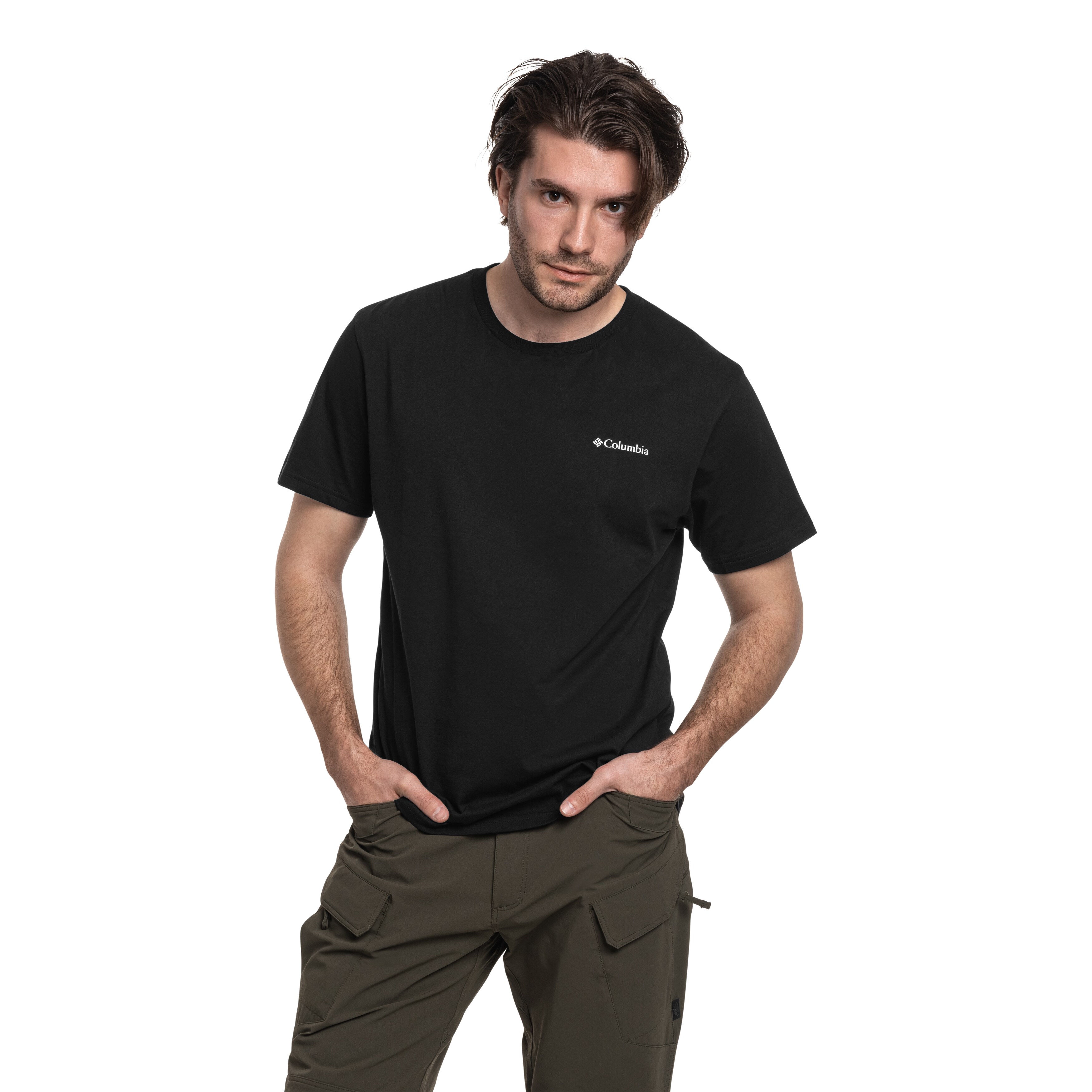 Columbia CSC Basic Logo Branded Graphic T-Shirt - Black
