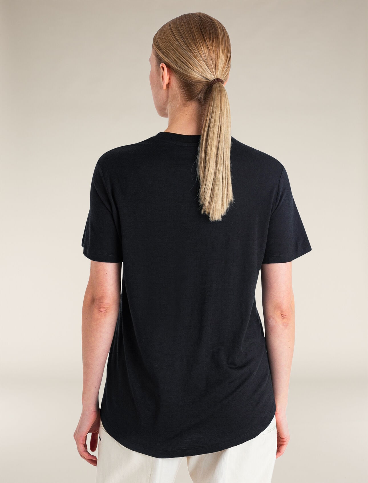 Icebreaker Merino 150 Tech Lite Short Sleeve Relaxed T-Shirt for Women - Black