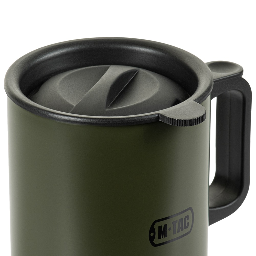 M-Tac thermal mug with a lid 0.45 l - Olive