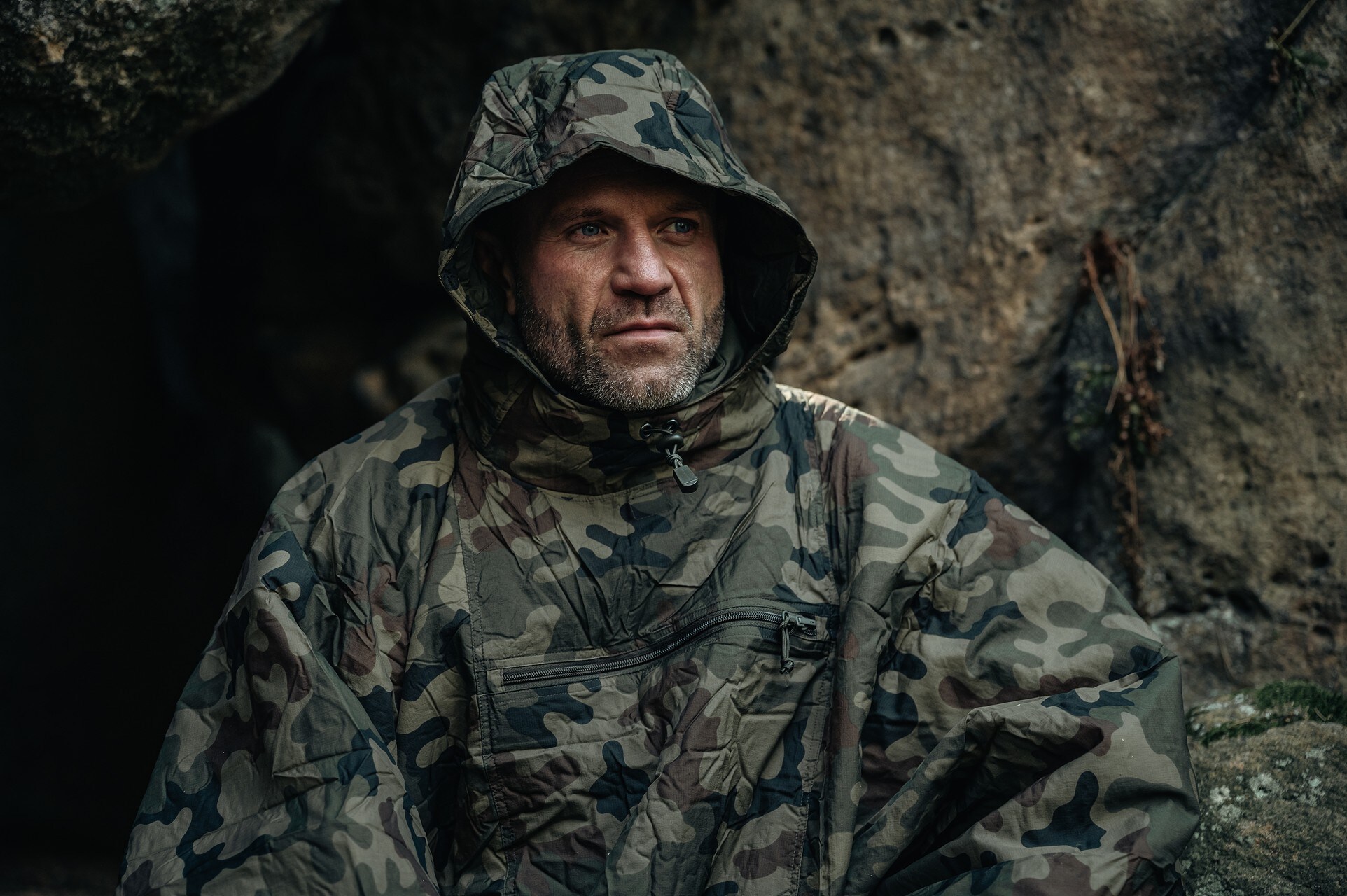 Helikon Swagman Roll Climashield Apex Poncho with sleeping bag function - wz.93 Pantera PL Woodland