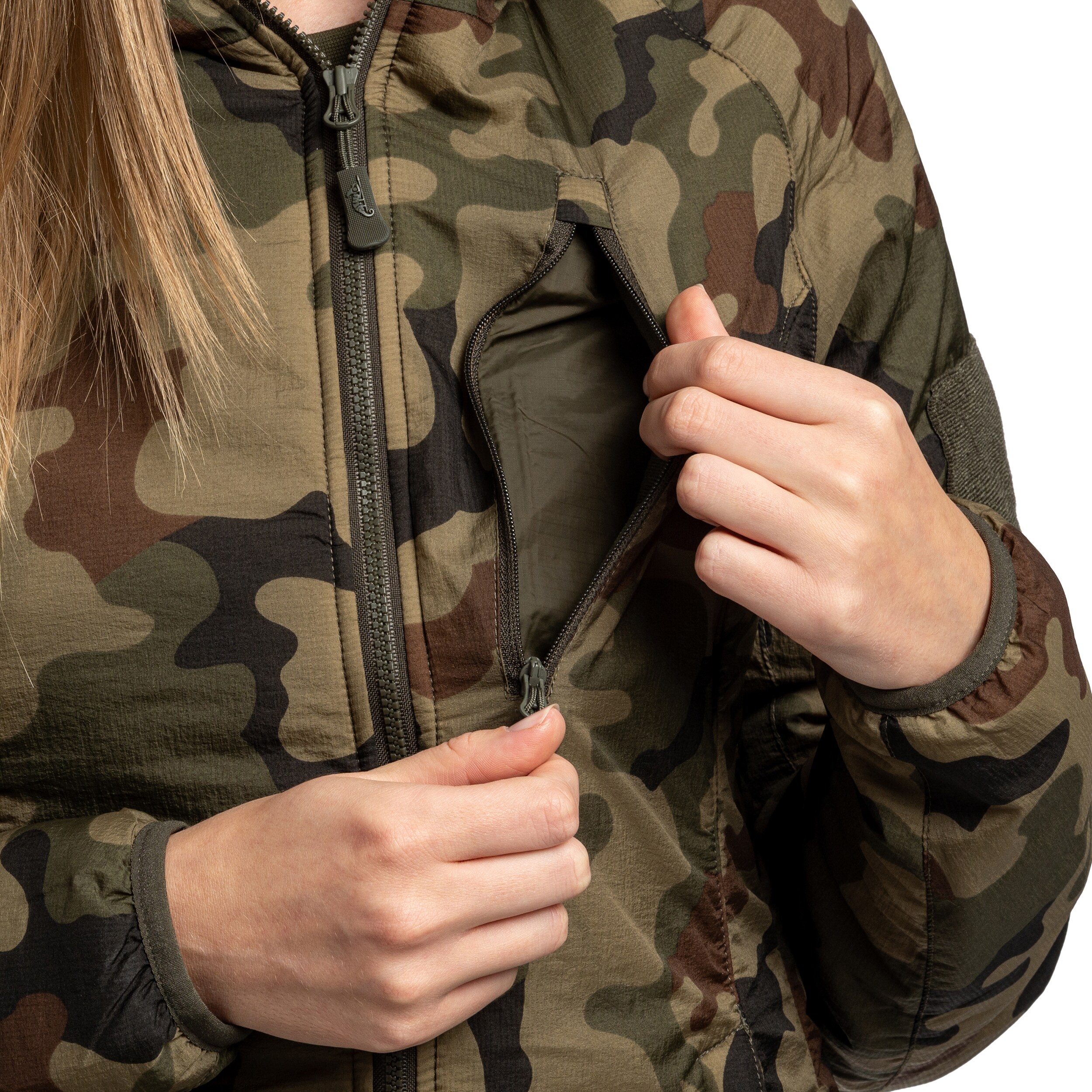 Helikon Wolfhound Hoodie Women's Jacket - wz.93 Pantera PL Woodland
