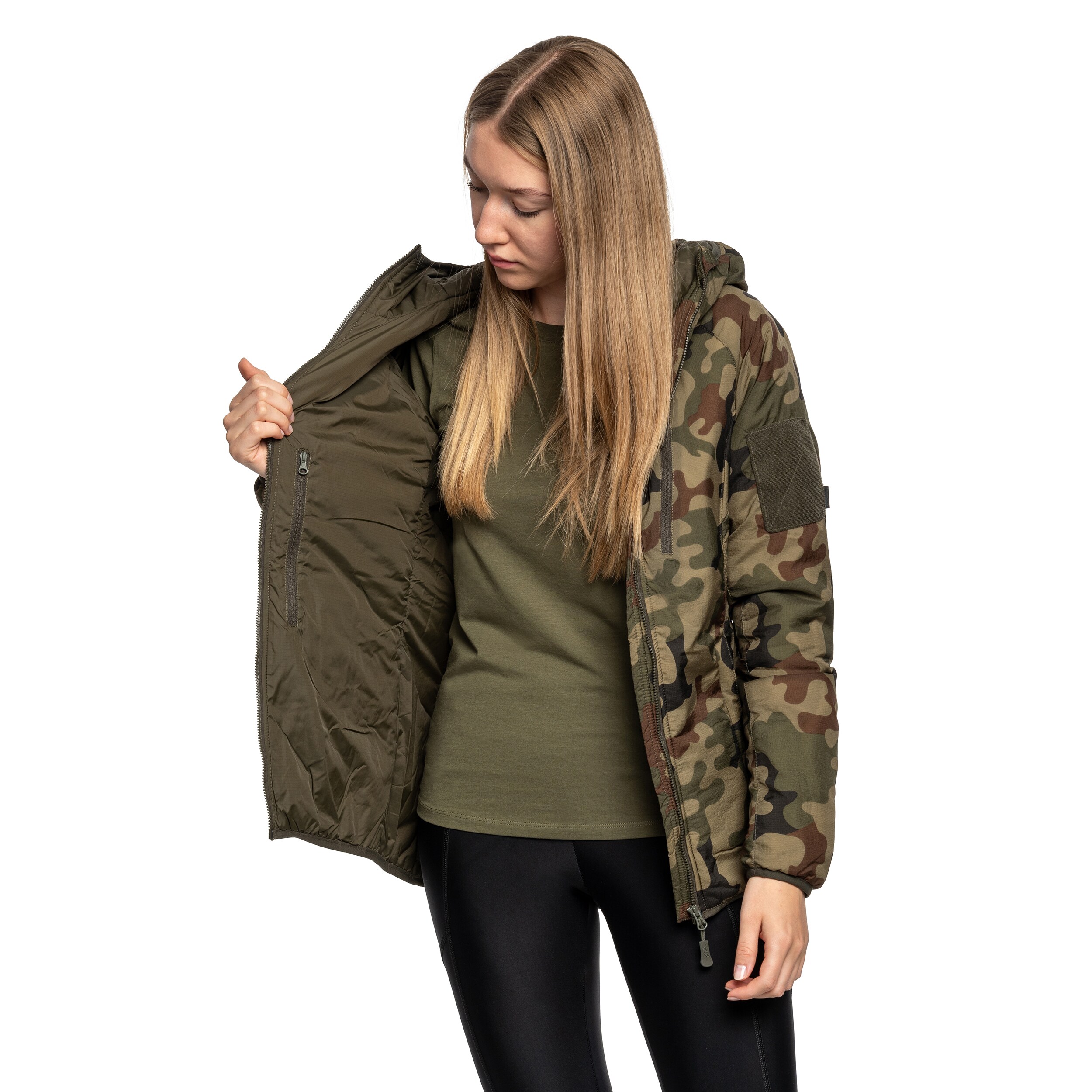 Helikon Wolfhound Hoodie Women's Jacket - wz.93 Pantera PL Woodland