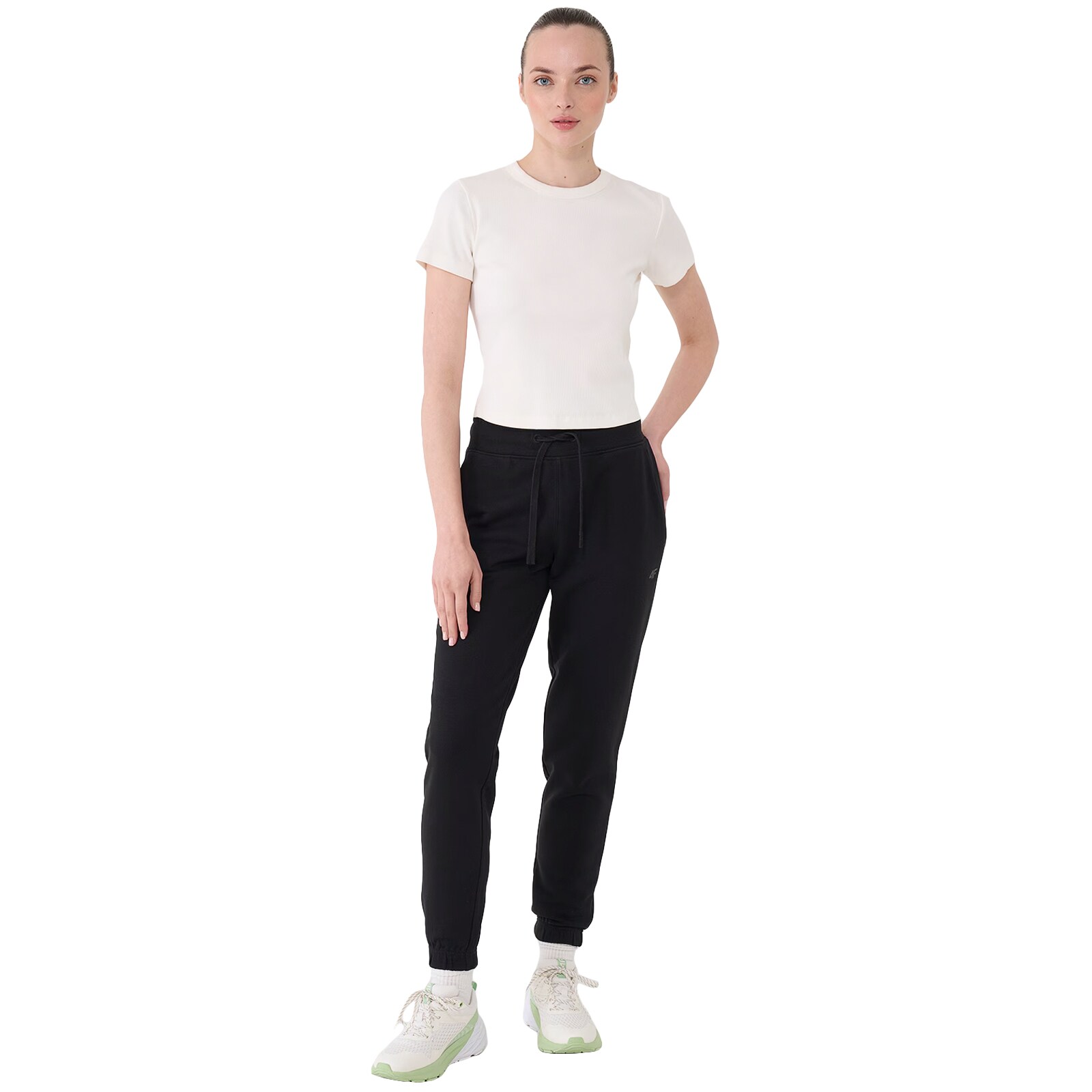 4F F1138 Women's Tracksuit Bottoms - Black