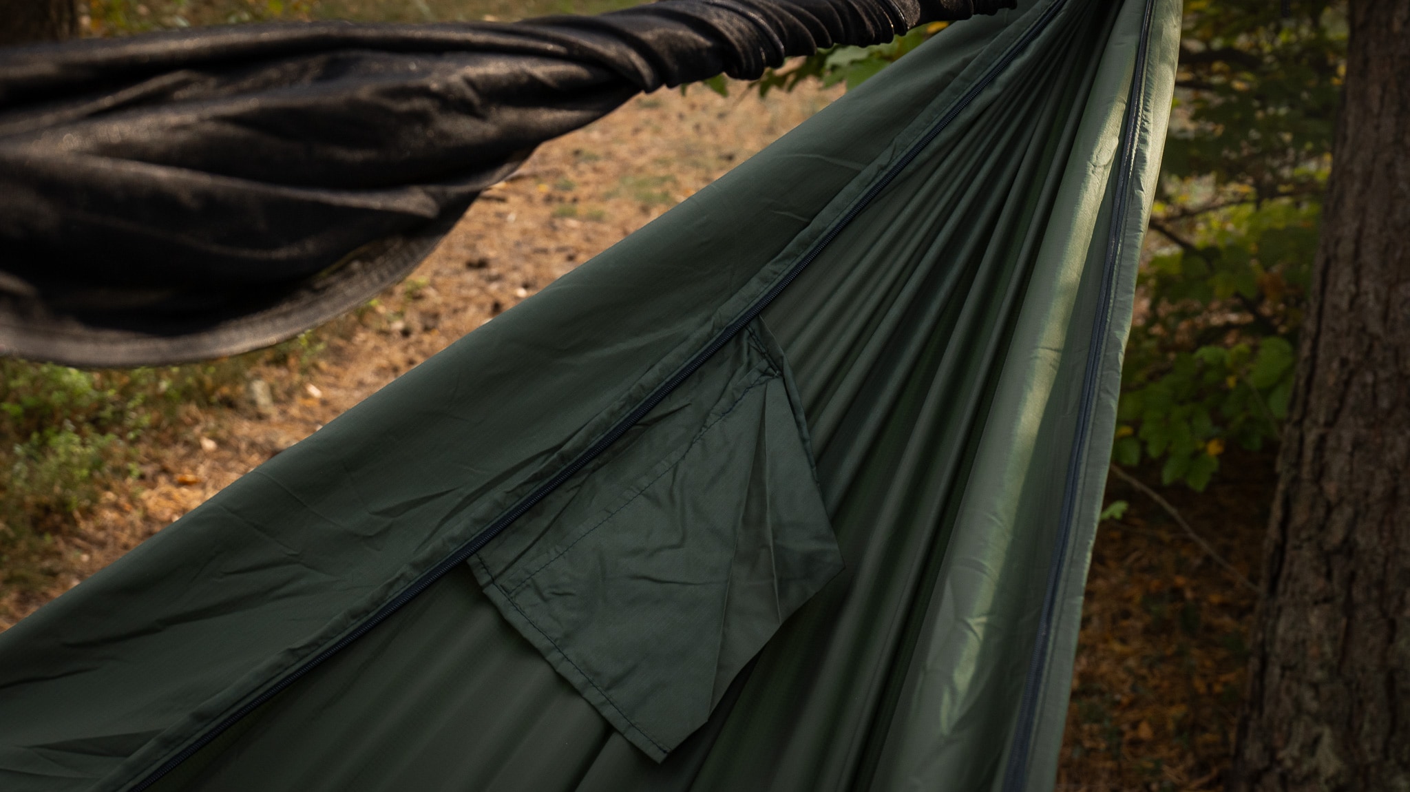 TigerWood Dragonfly V2 Double Zip Ultra-light Hammock Green - with mosquito net