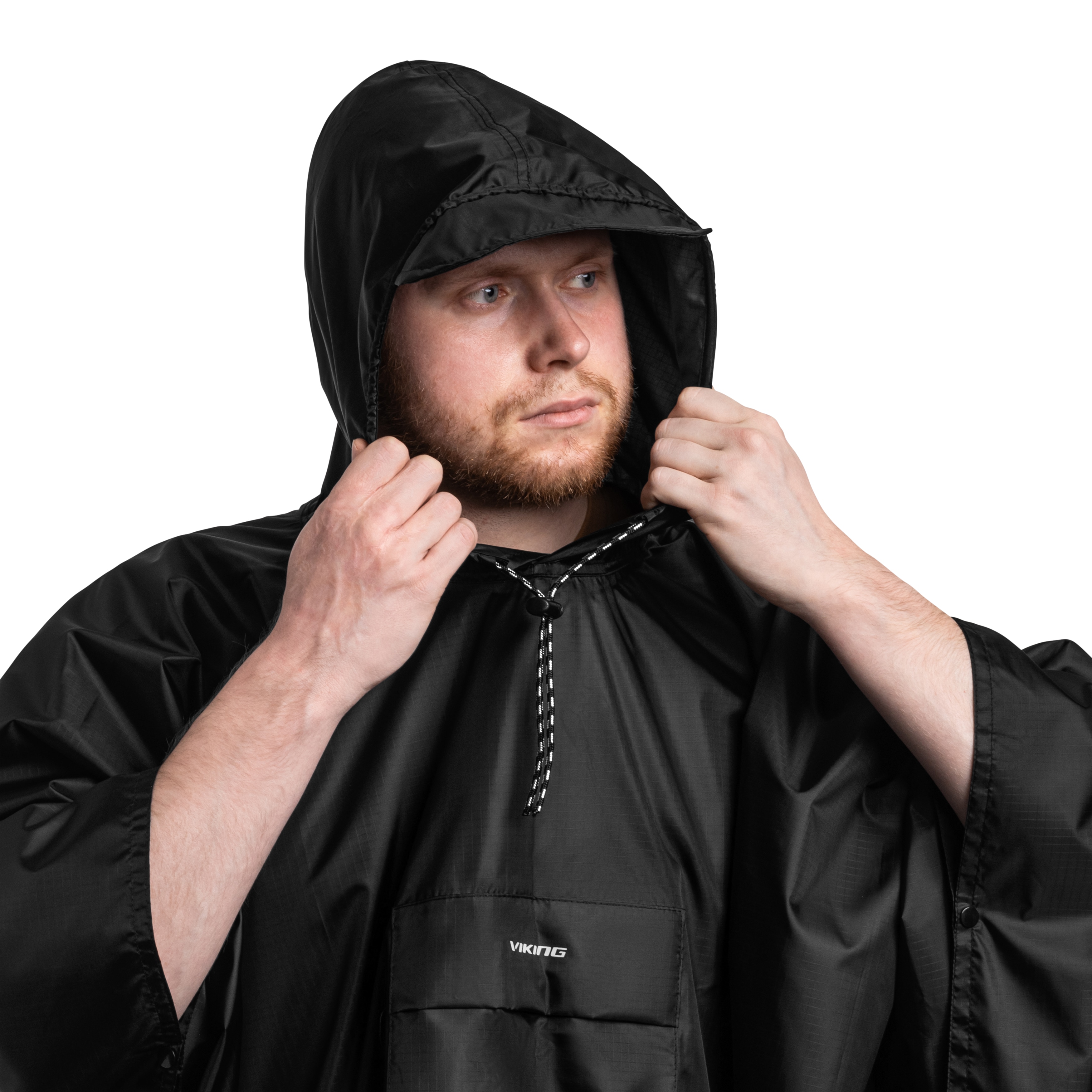 Viking Vesper Poncho - Black