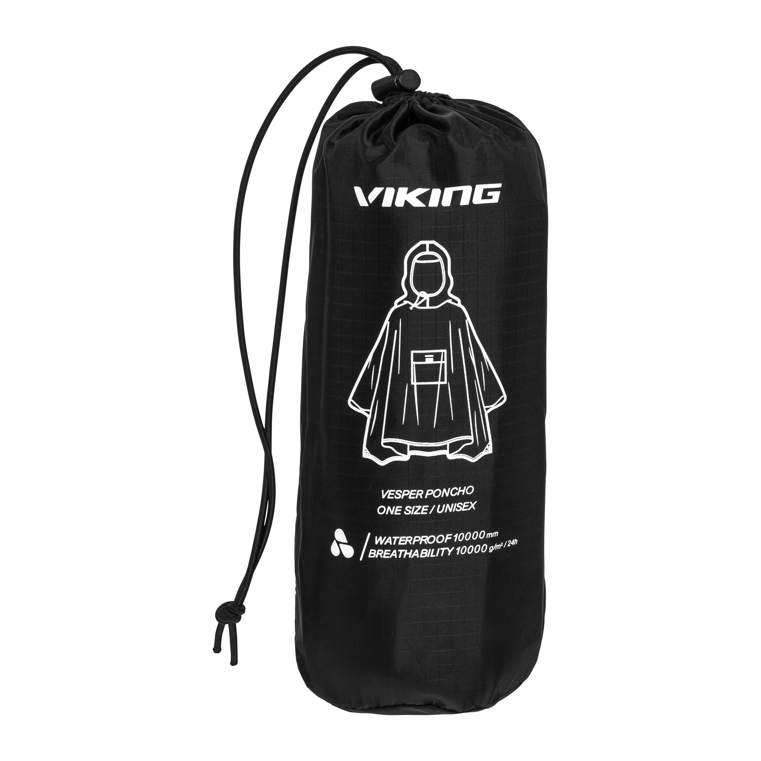 Viking Vesper Poncho - Black