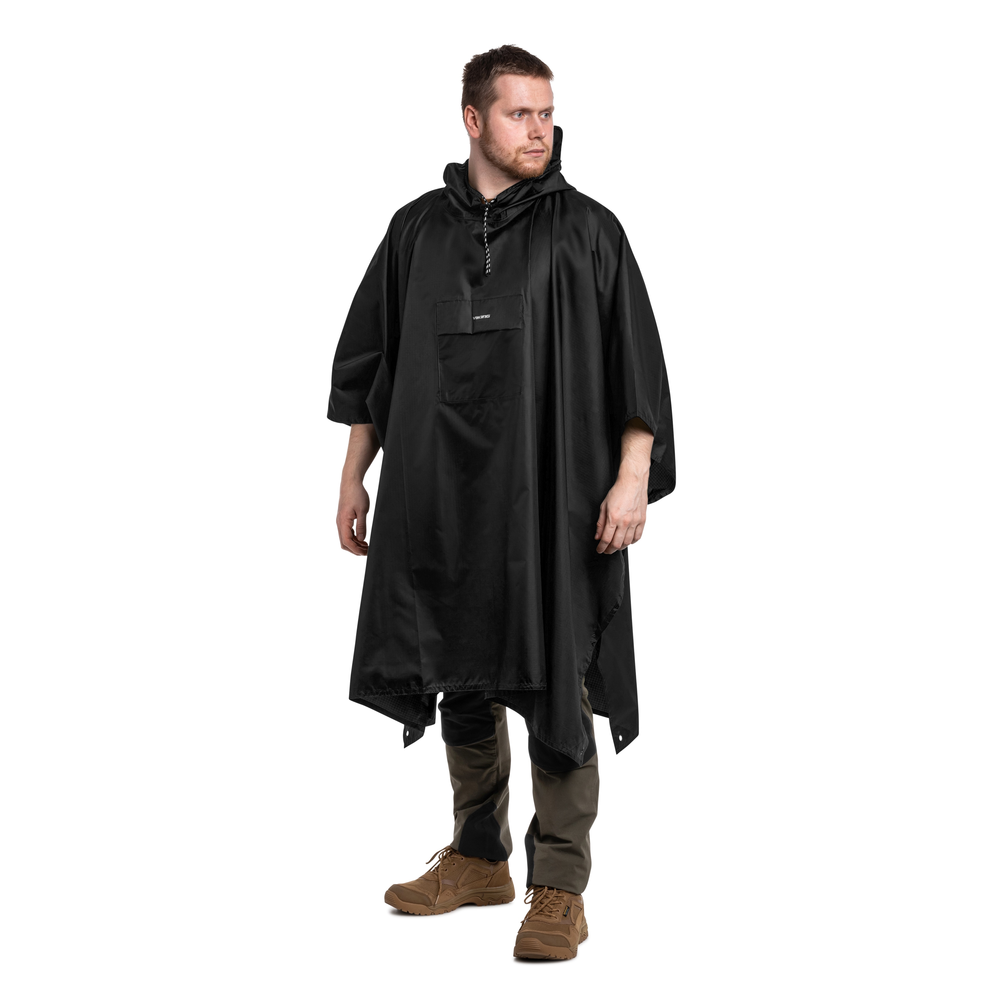 Viking Vesper Poncho - Black