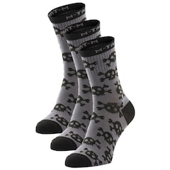 M-Tac MK.3 Pirate Skull 3 pairs Socks - Dark Grey