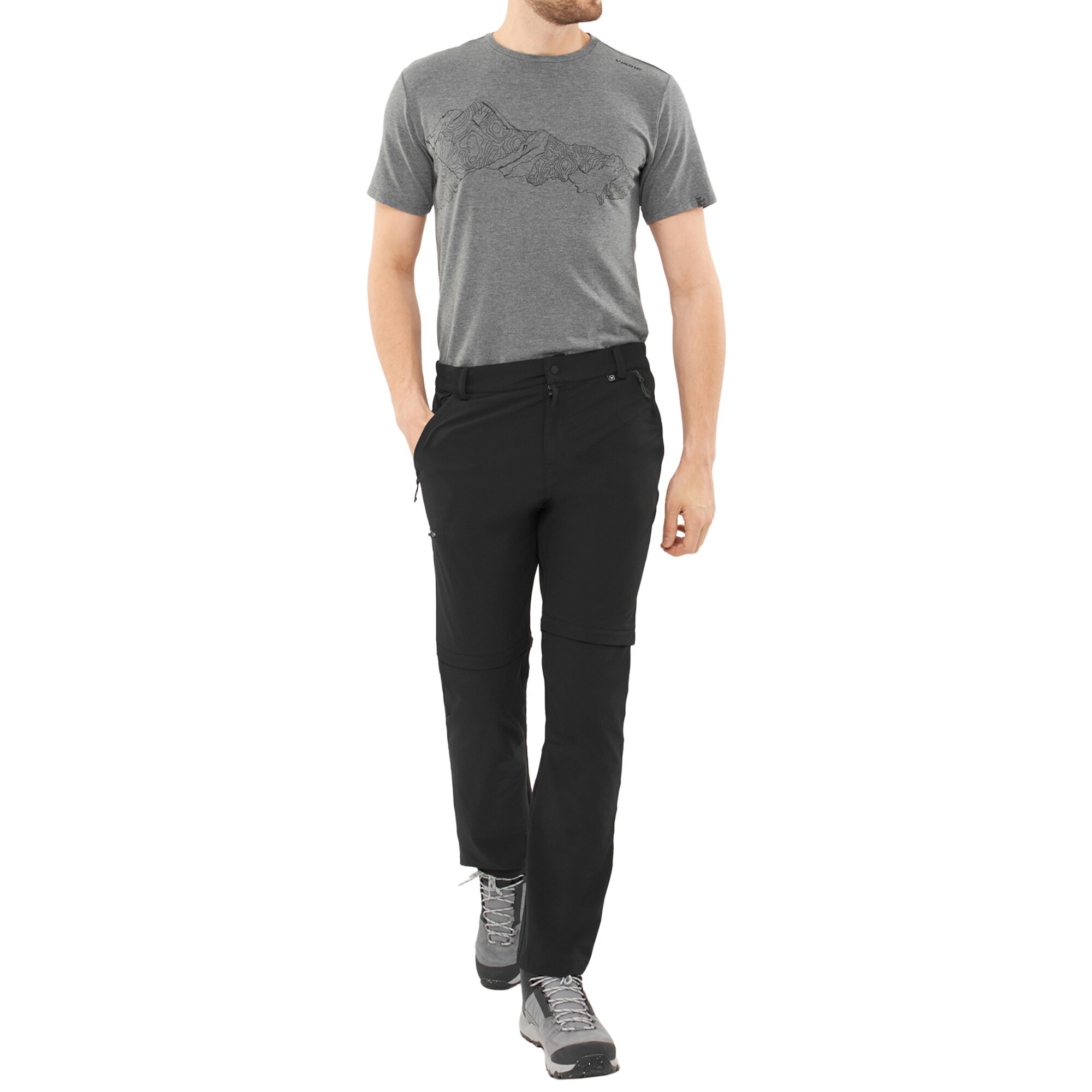 Viking Rocklyn 2-in-1 Trekking Pants - Black
