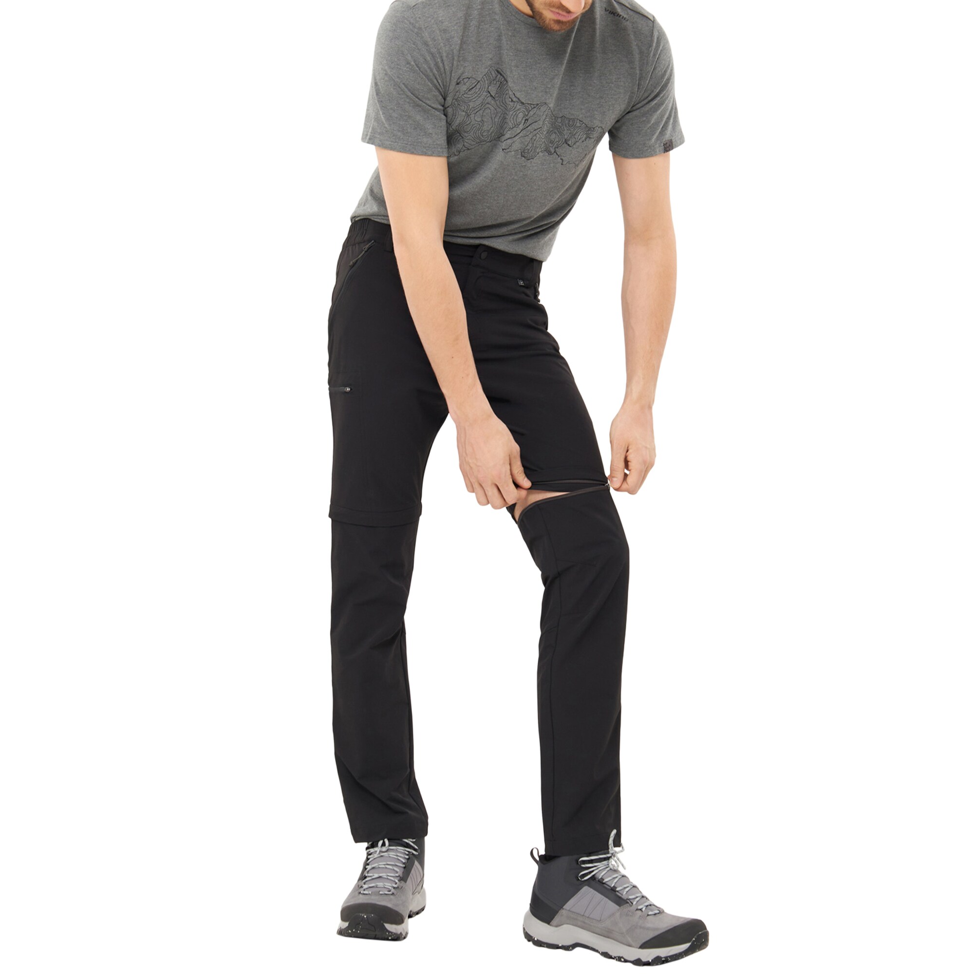 Viking Rocklyn 2-in-1 Trekking Pants - Black