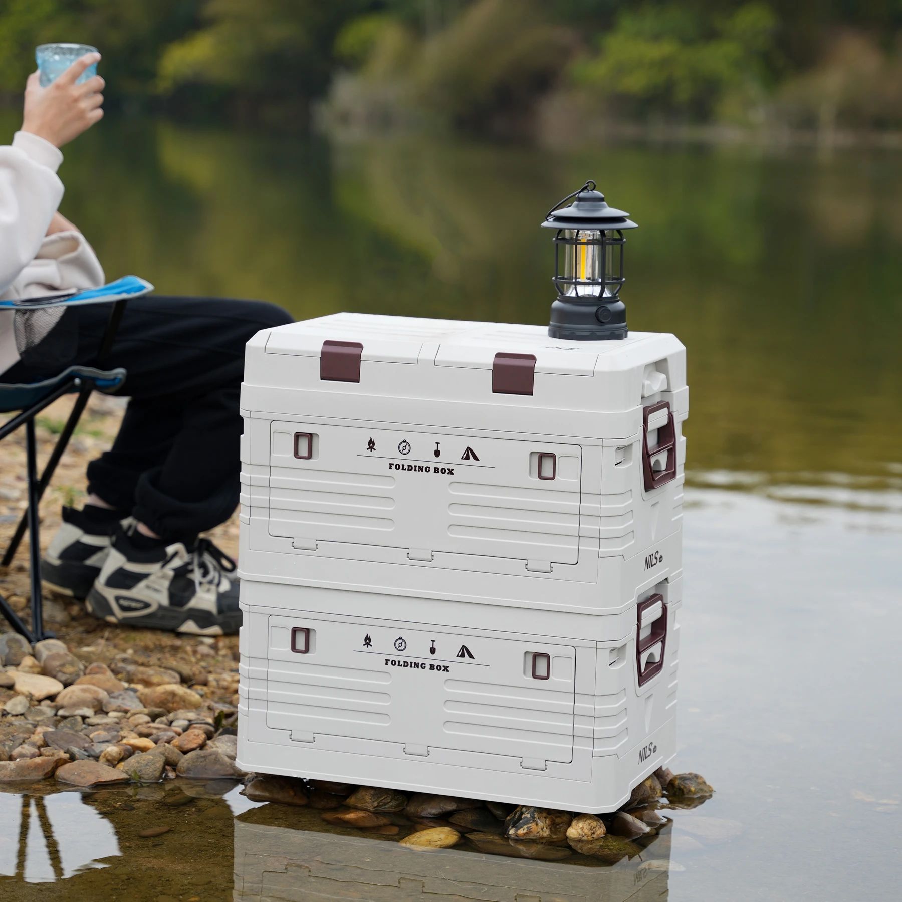 Nils Camp NCB4003 Transport Box 50 l - White