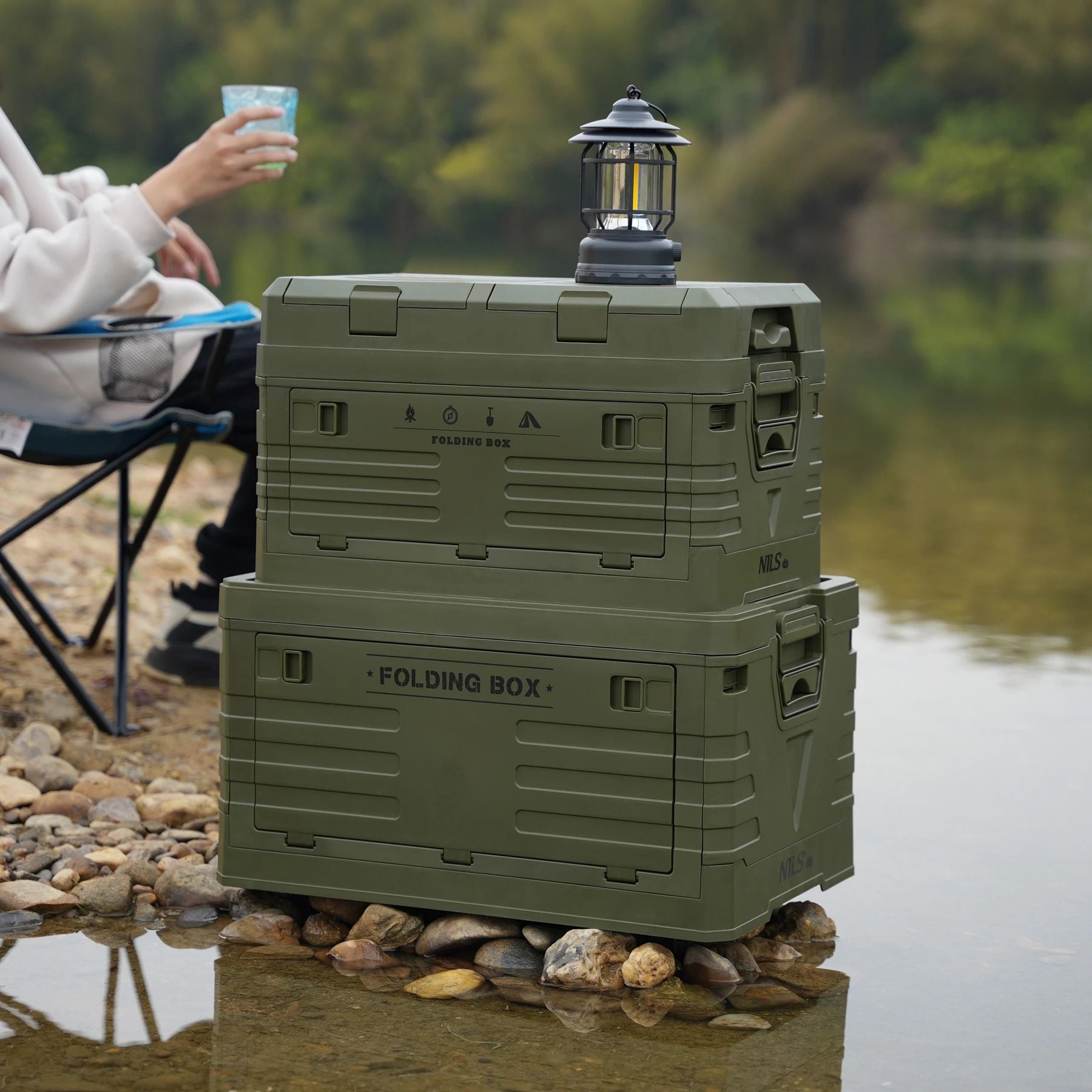 Nils Camp NCB4003 Transport Box 50 l - Green