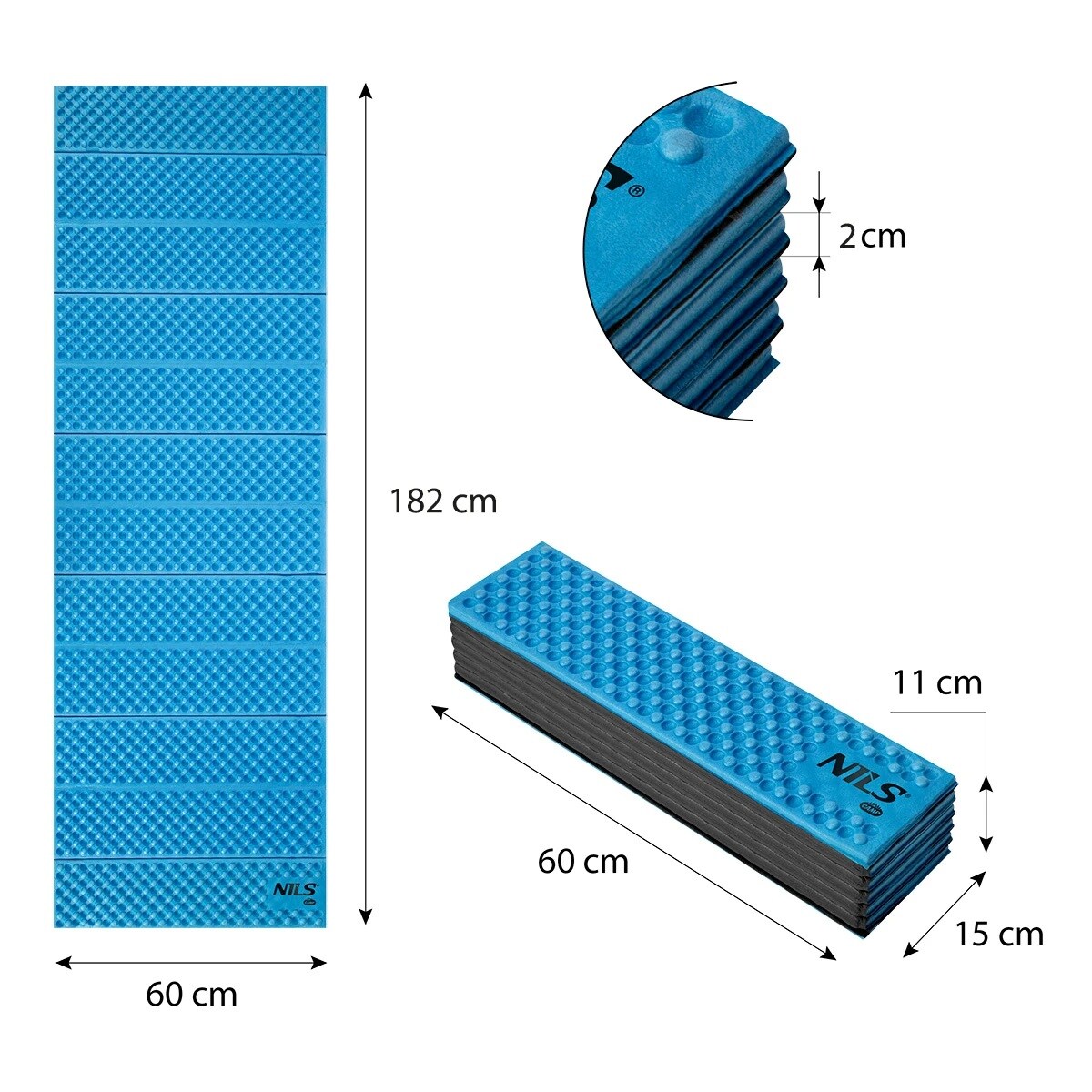 Nils Camp NC1768 Folding Mat - Blue