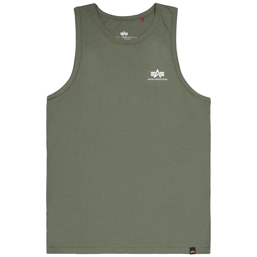 Alpha Industries Small Logo Tank Top - Dark Olive