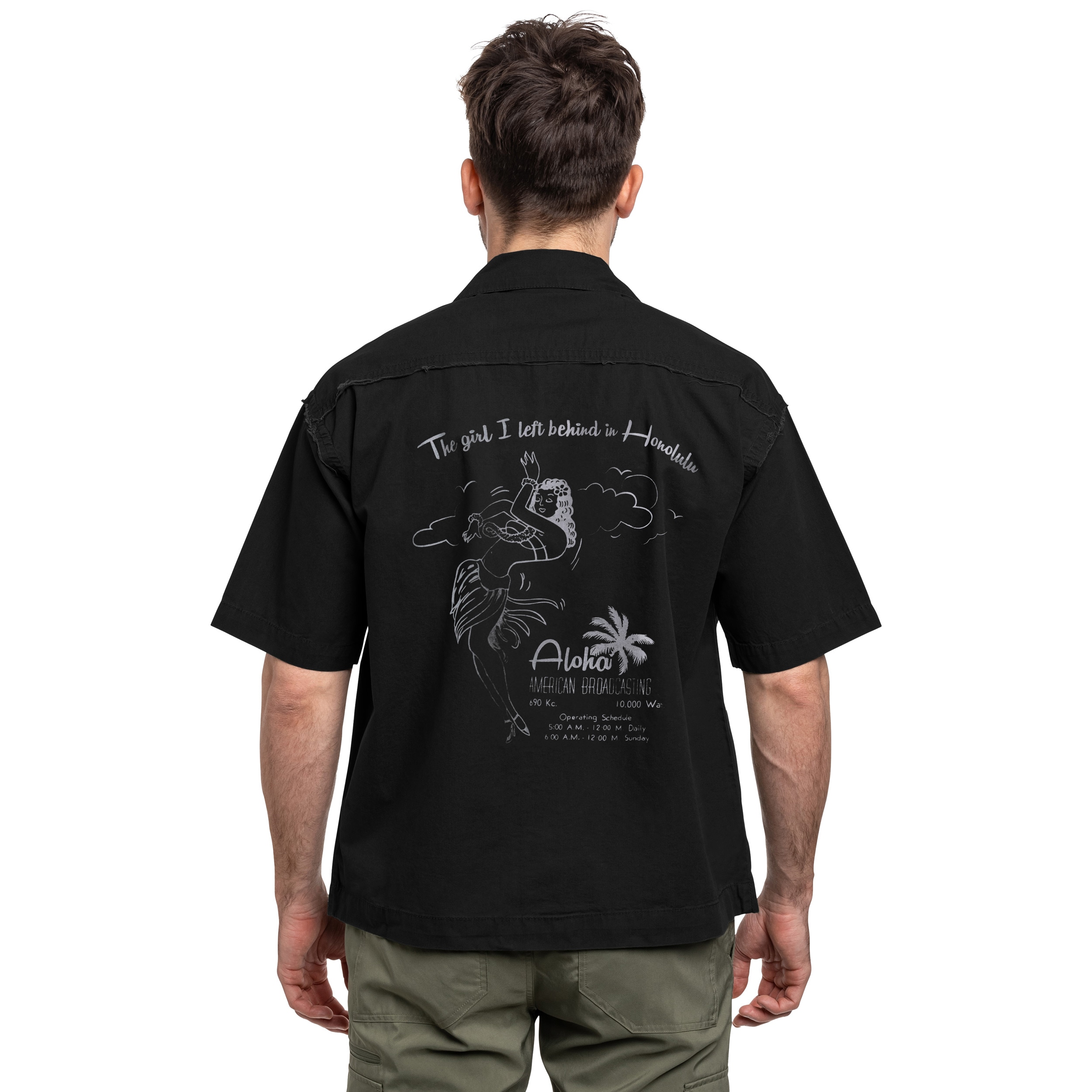Alpha Industries Aloha Safari Short Sleeve Shirt - Black
