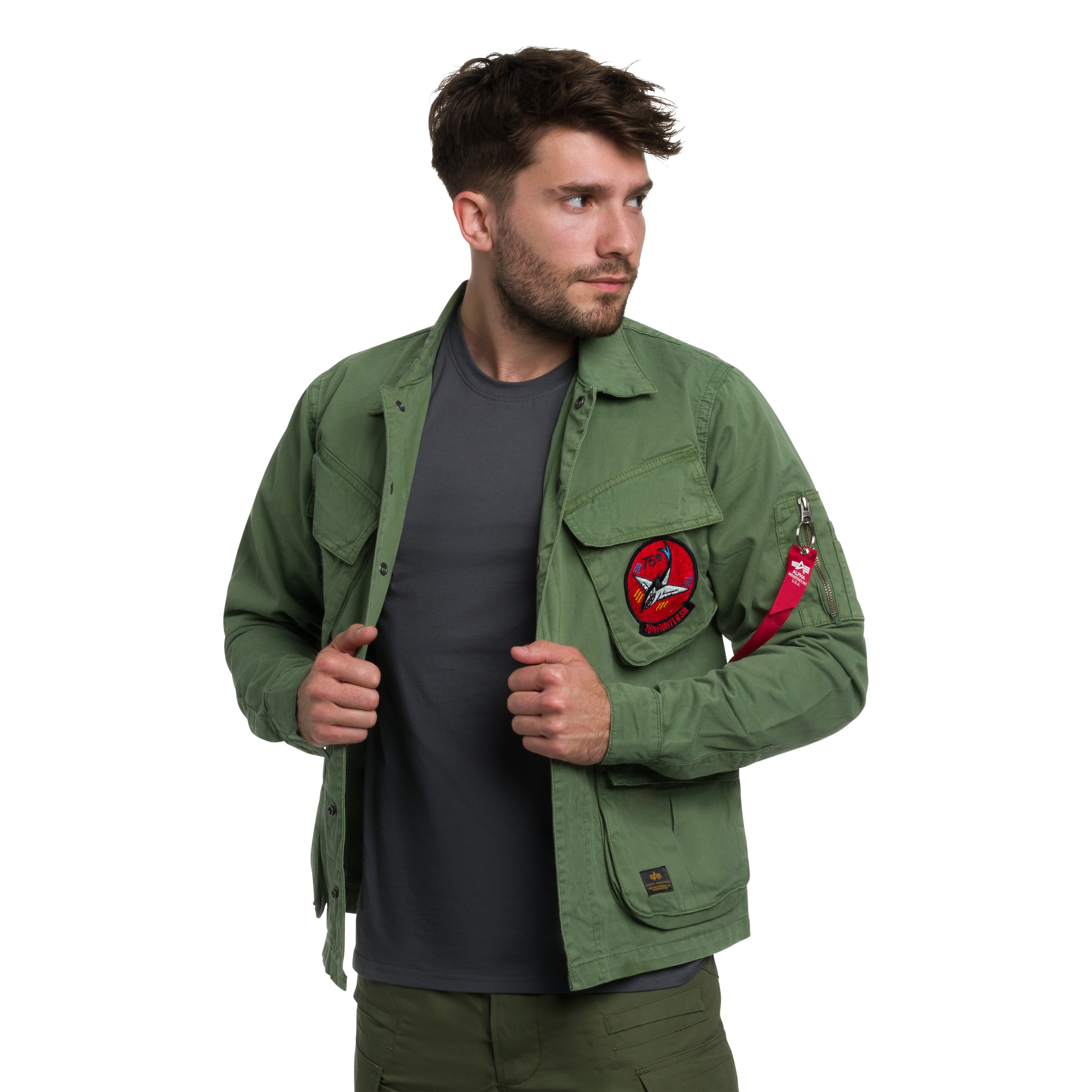 Alpha Industries Field Flying Tigers Jacket - Vintage Green