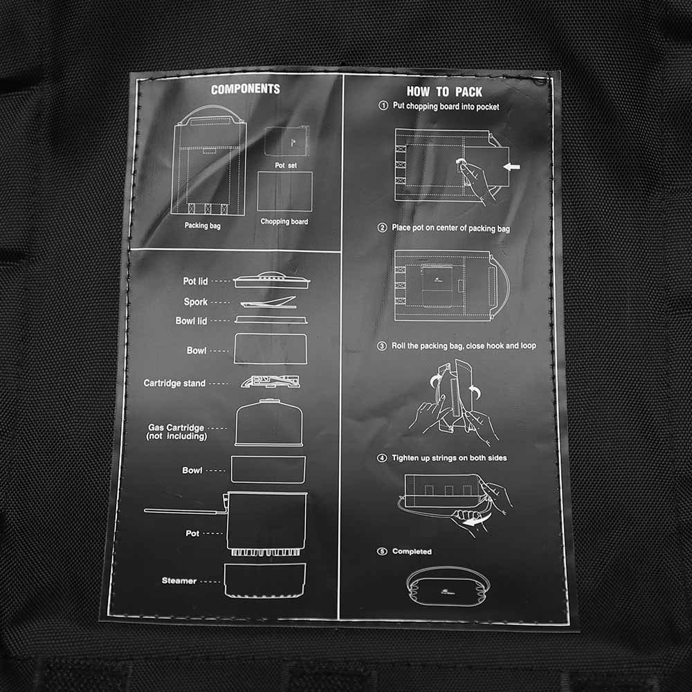 Fire Maple Island Travel Dish Set