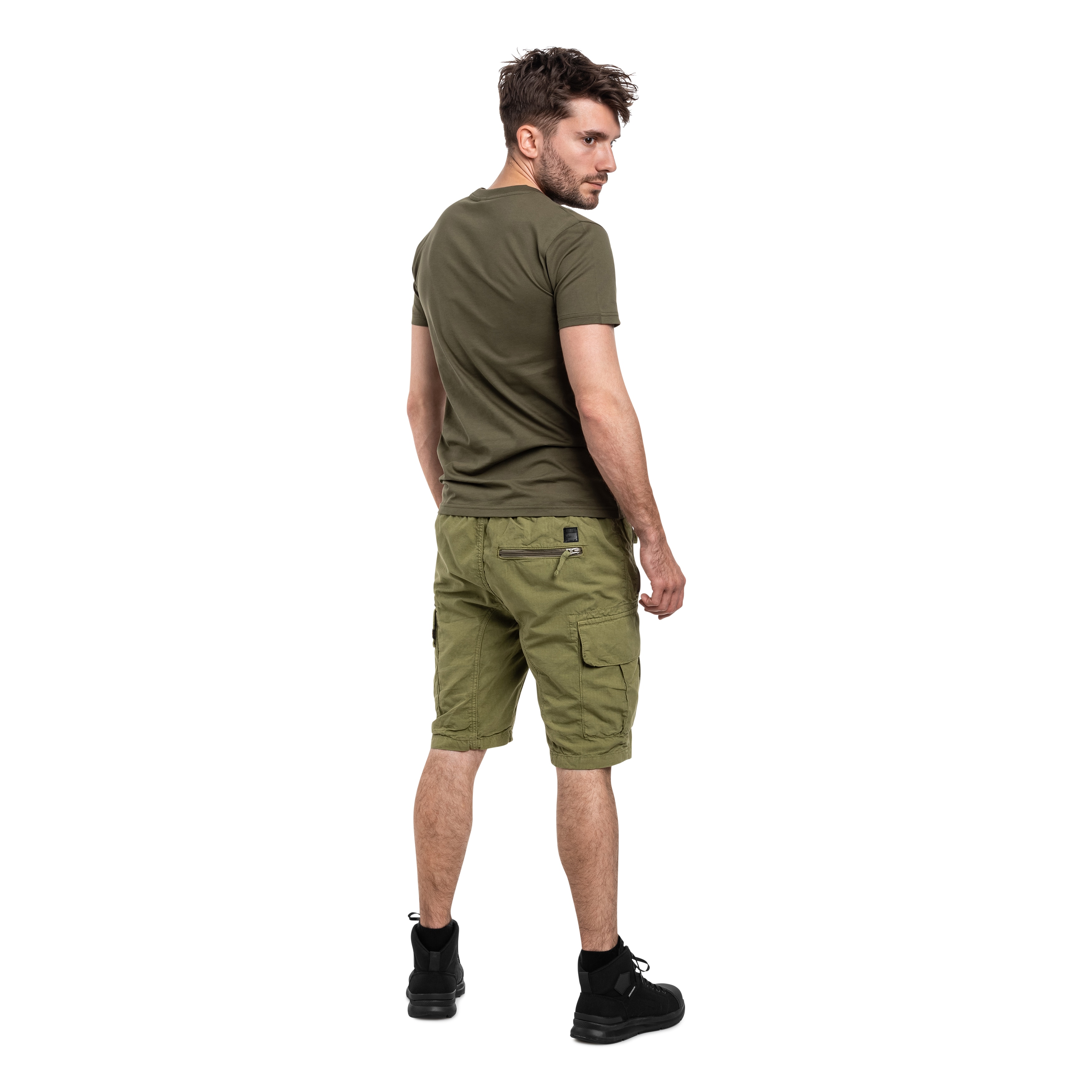 Alpha Industries Rip-Stop Joggers Shorts - Olive