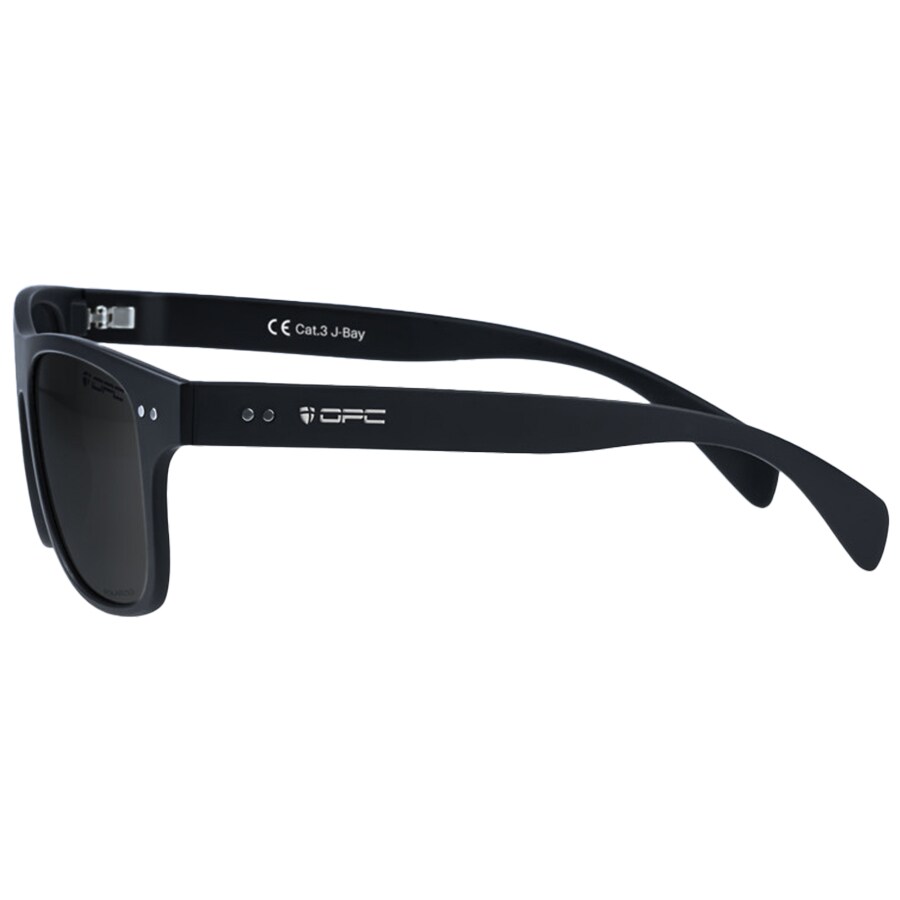 OPC Lifestyle J-Bay Polarised Sunglasses Matt Black Smoke Revo