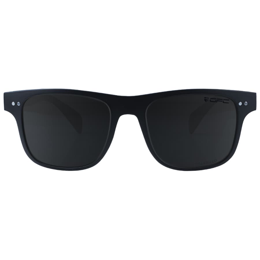 OPC Lifestyle J-Bay Polarised Sunglasses Matt Black Smoke Revo