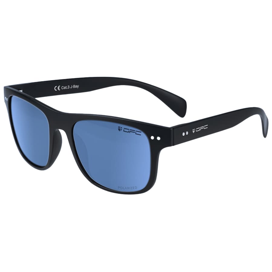 OPC Lifestyle J-Bay Sunglasses Matt Black Blue Revo with polarisation