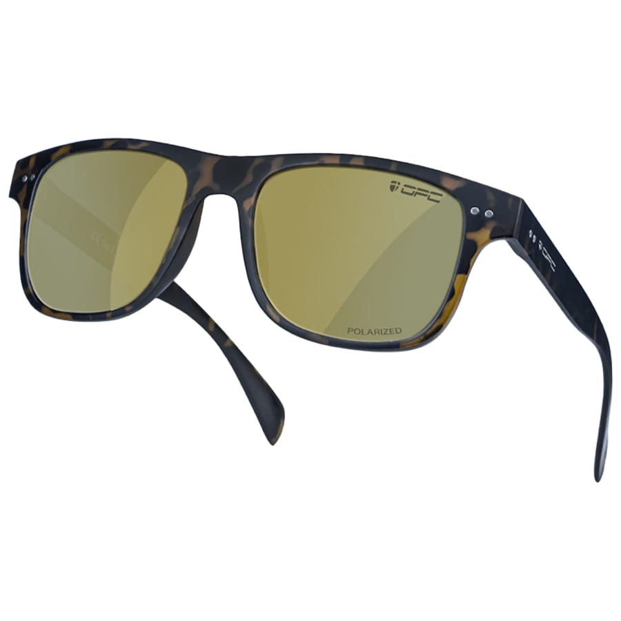 OPC Lifestyle J-Bay Polarised Sunglasses Matt Demi Gold Revo