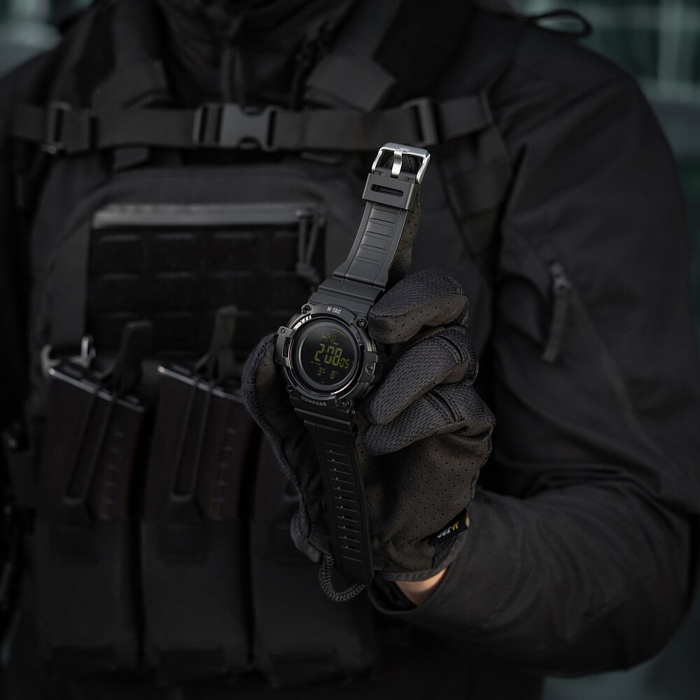 M-Tac Tactical Watch with Compass 2233 - Black