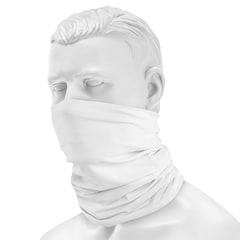 Buff Safety Original Ecostretch Protective Scarf - White