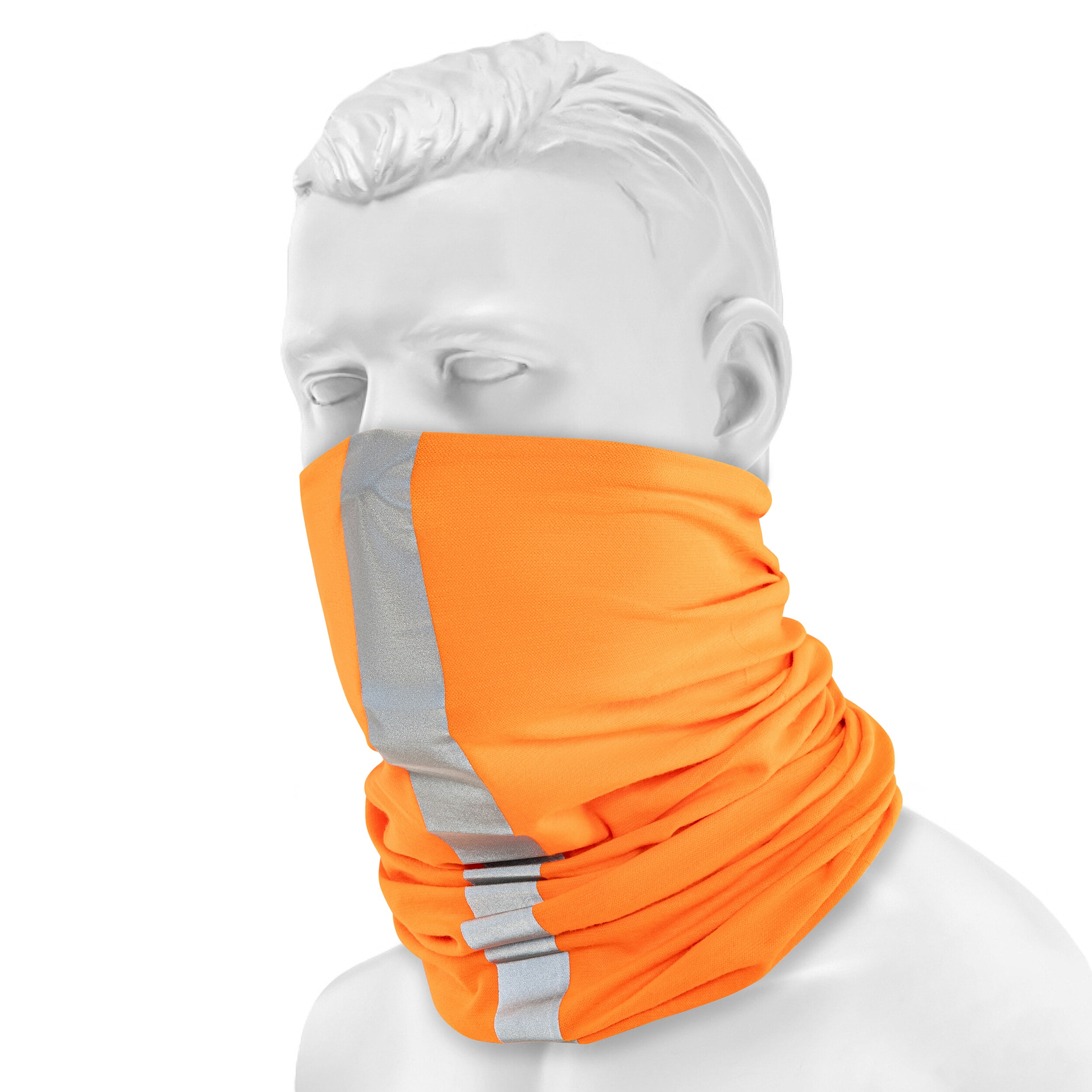 Buff Safety Original Ecostretch Reflective Protective Scarf - Fluorescent Orange