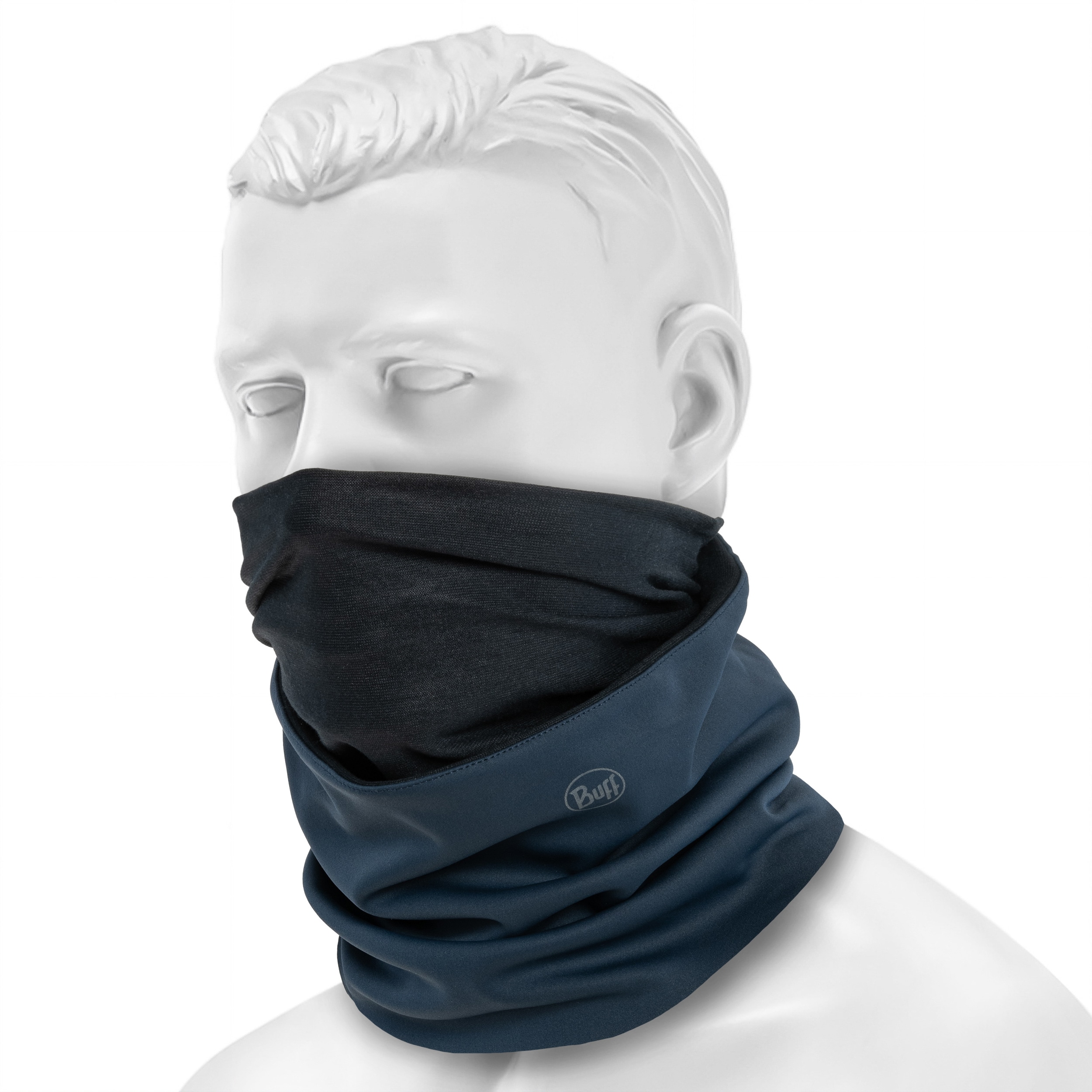Buff Safety Windproof Protective Scarf - Navy