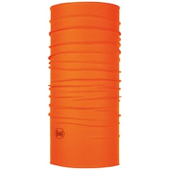 Buff Coolnet UV Solid Protective Scarf - Orange Fluor