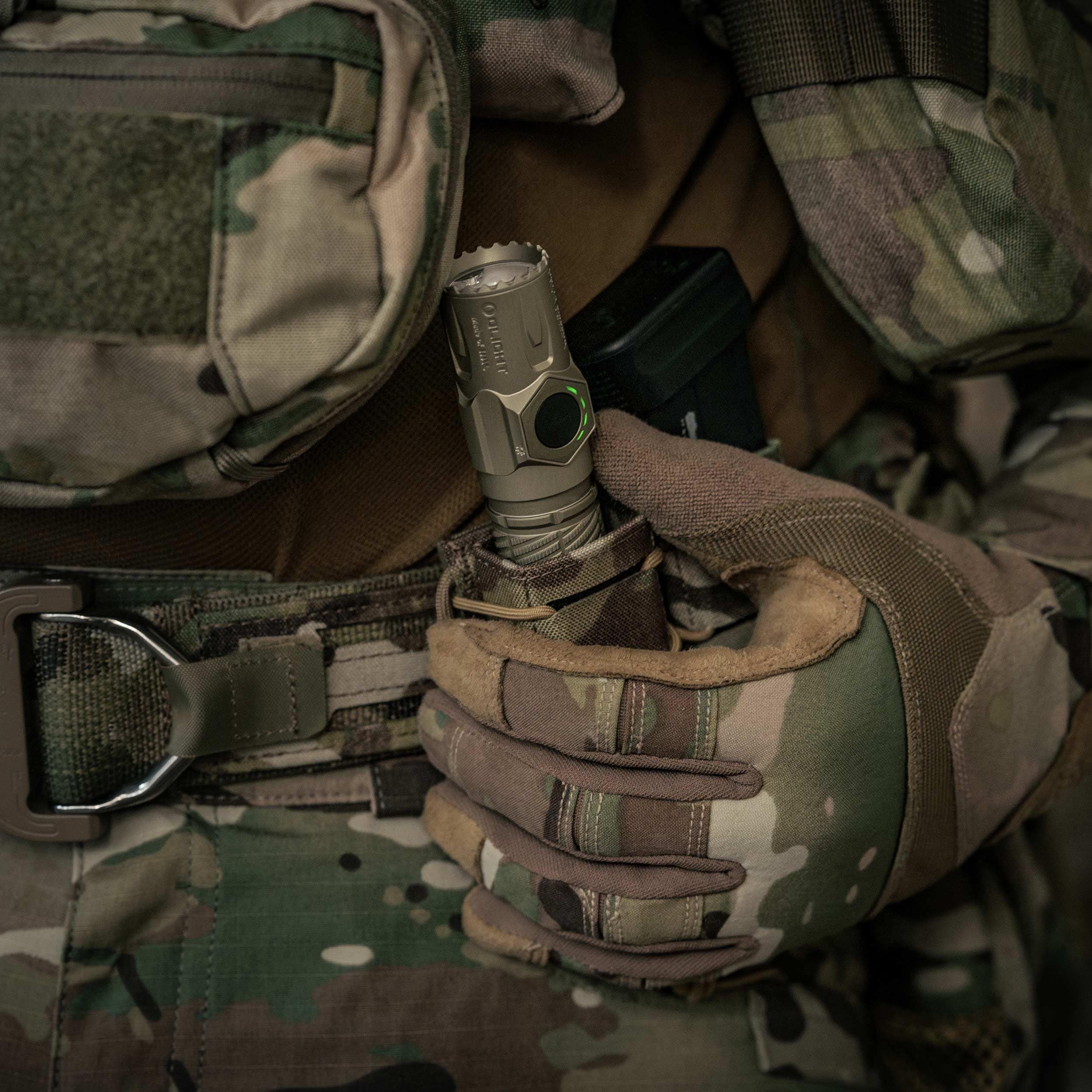 Olight Warrior Ultra Olive Green Tactical Flashlight - 2500 lumens