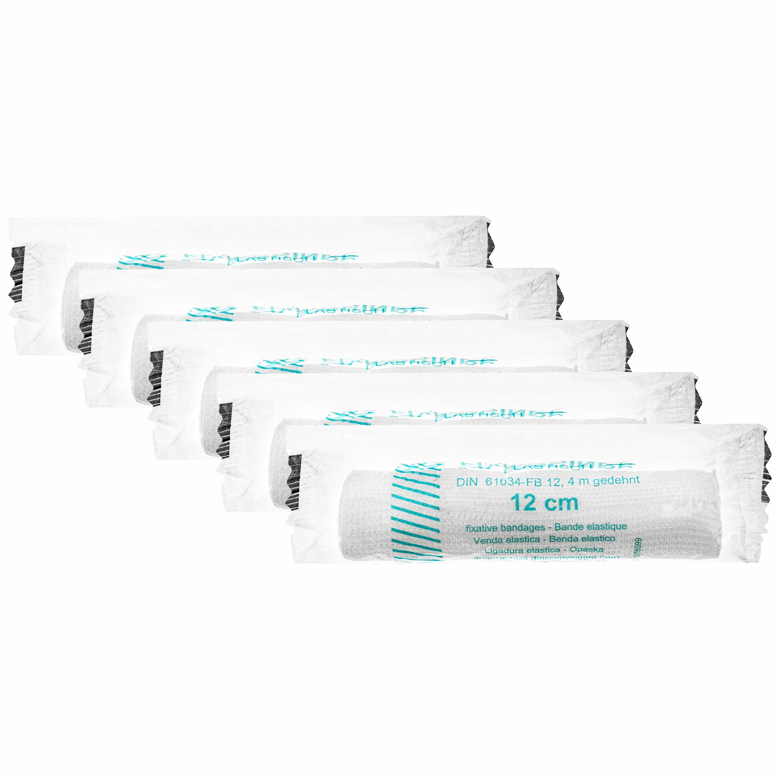 Vera Fixative Bandage 12 cm x 4 m - 5 pcs.