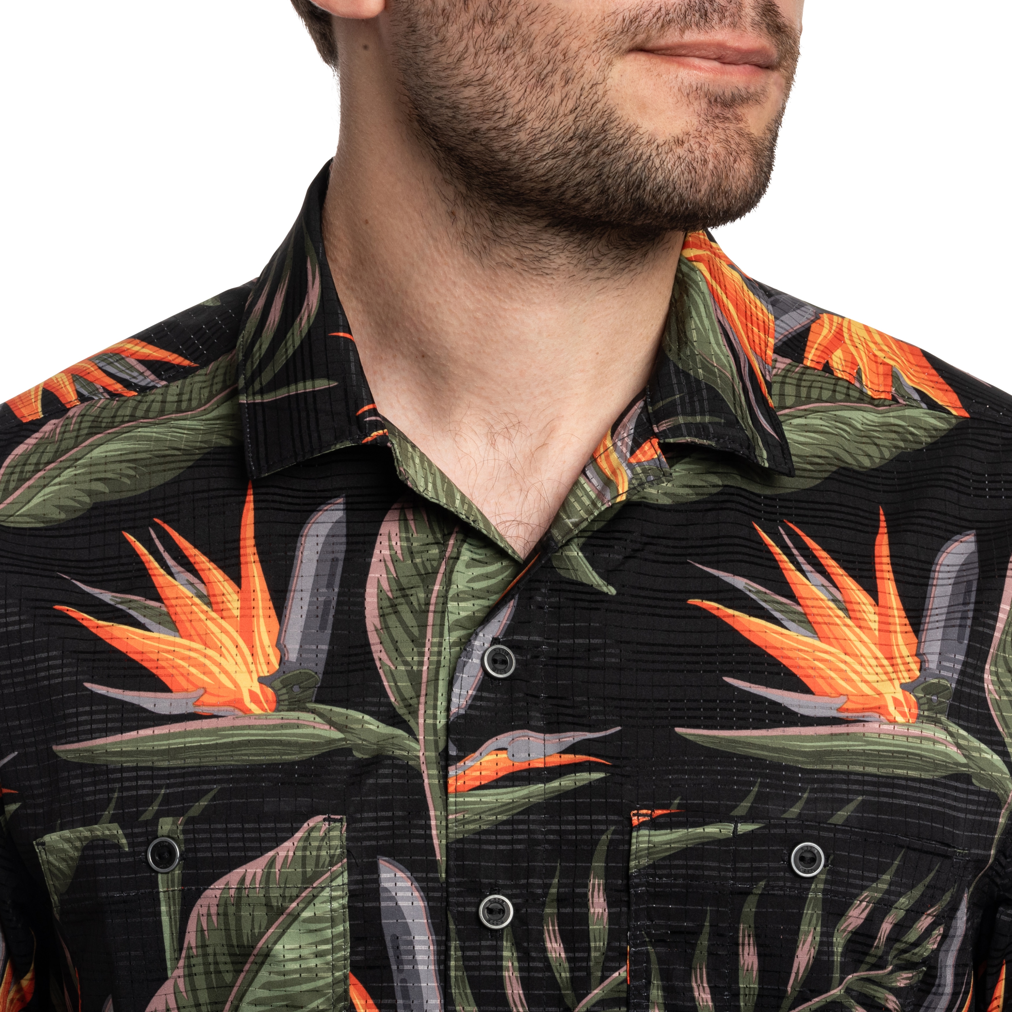 5.11 Adventure Print Short Sleeve Shirt - Black Knives of Paradise