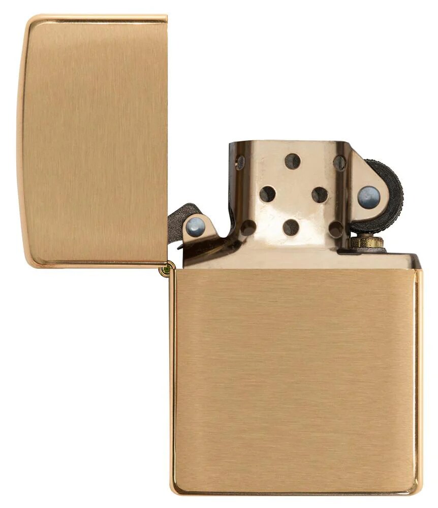 Zippo Petrol Lighter - Brass Brushed