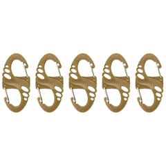 M-Tac S-Hook Plastic Carabiner Coyote - 5 pcs.