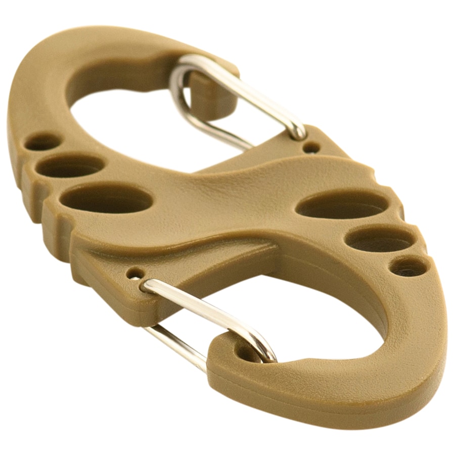 M-Tac S-Hook Plastic Carabiner Coyote - 5 pcs.