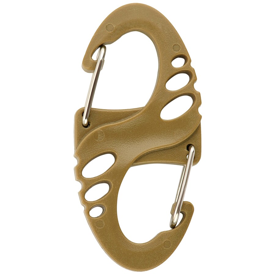 M-Tac S-Hook Plastic Carabiner Coyote - 5 pcs.