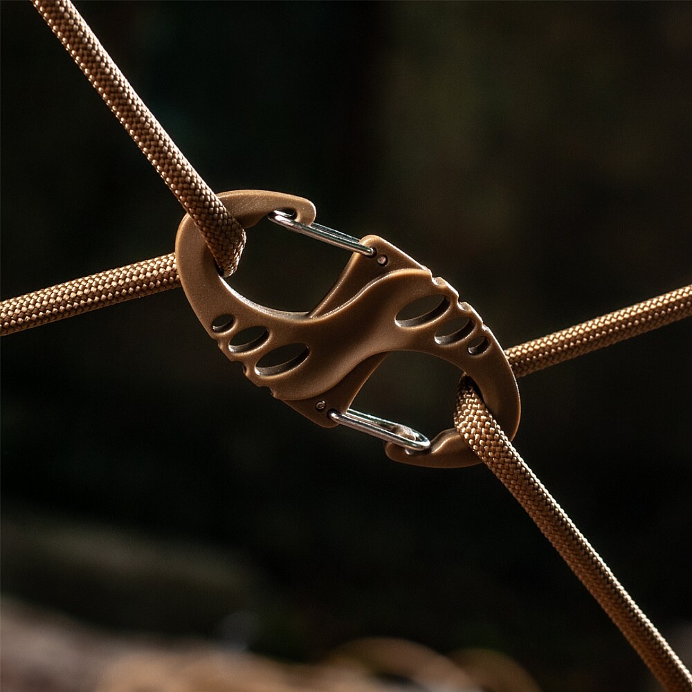 M-Tac S-Hook Plastic Carabiner Coyote - 5 pcs.